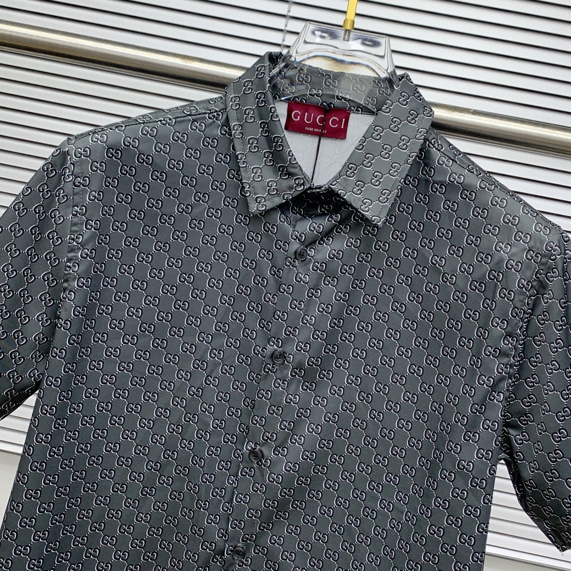 Gucci Print Short Sleeve Shirt Set - High-End Summer Style 4 i1740067729 6962 0