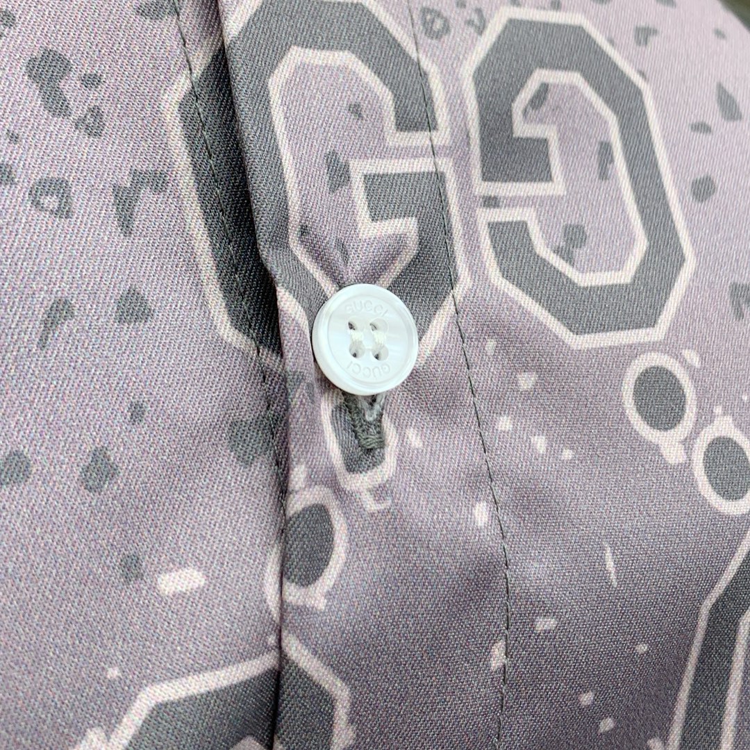 Gucci Print Short Sleeve Shirt Set - High-End Summer Style, Breathable Fabric 7 i1740067783 1019 7