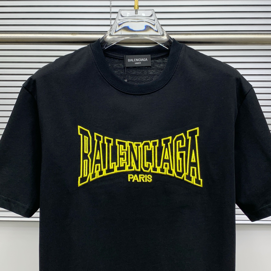 ss巴黎世家纯棉最新面料（最高版本）经典标识图案logo时尚简约潮流短袖，最顶级的品质专柜原单短袖，顶级