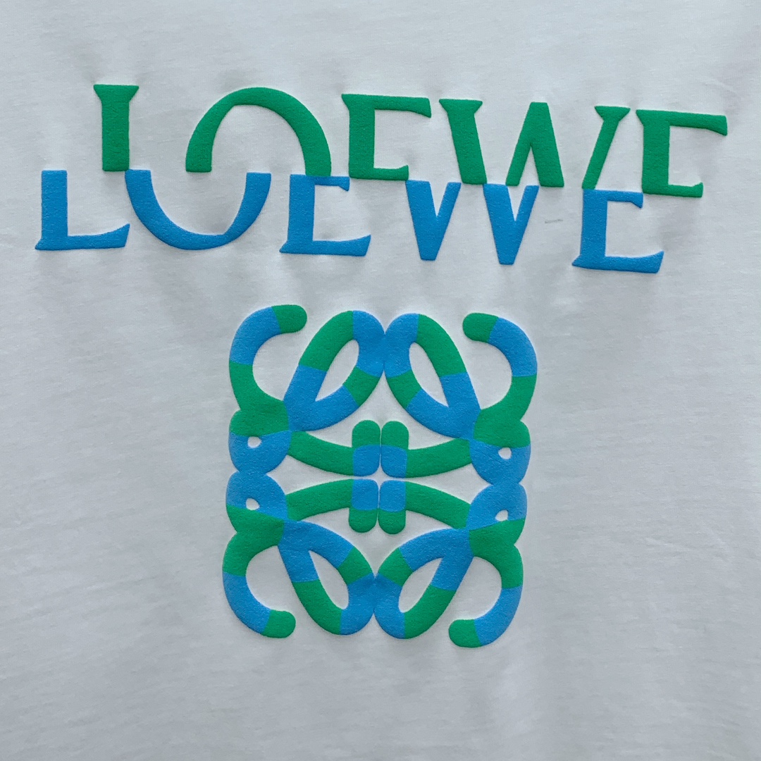 ss罗意威纯棉最新面料（最高版本）经典标识图案logo时尚简约潮流短袖，最顶级的品质专柜原单短袖，顶级制