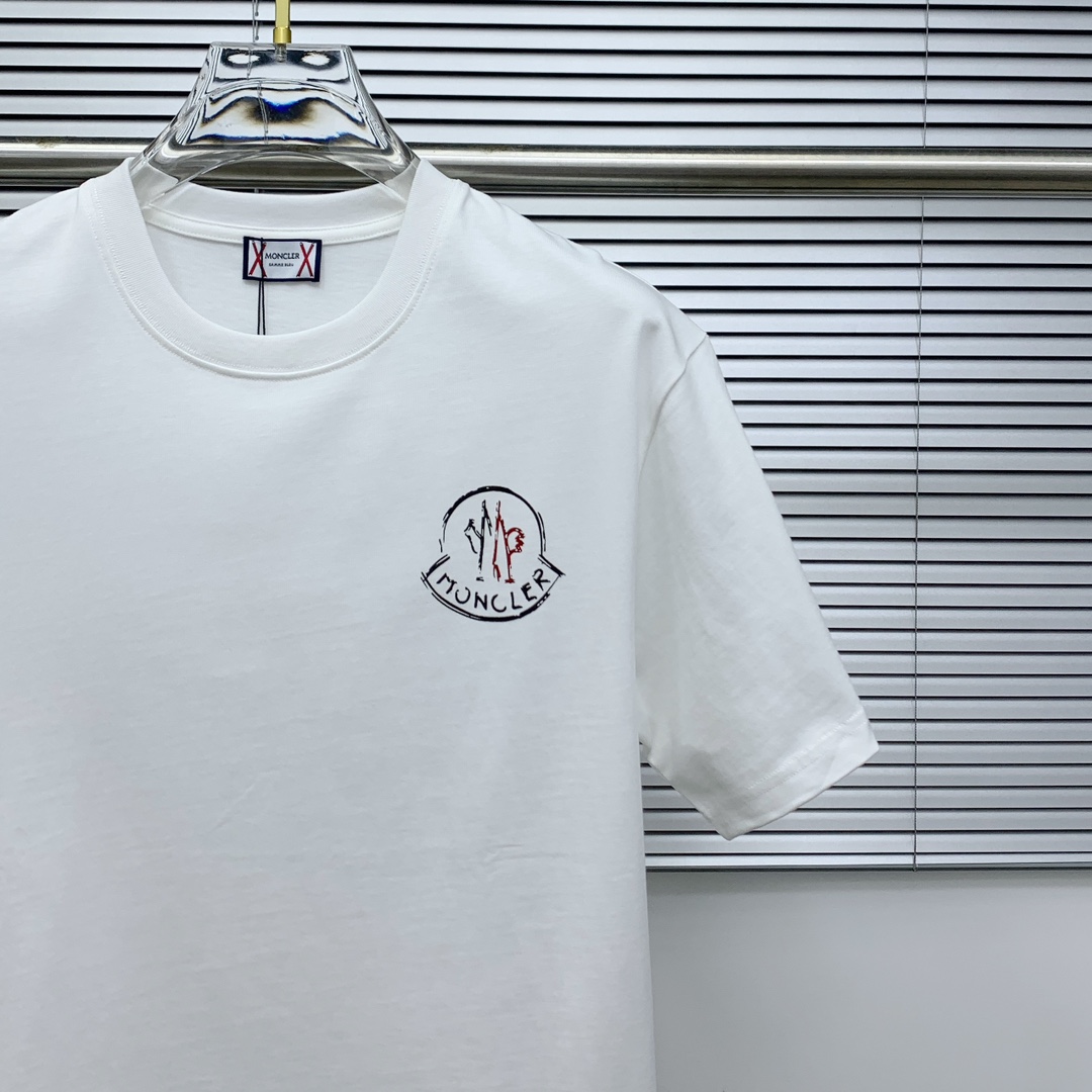 ss蒙口纯棉最新面料（最高版本）经典标识图案logo时尚简约潮流短袖，最顶级的品质专柜原单短袖，顶级制作