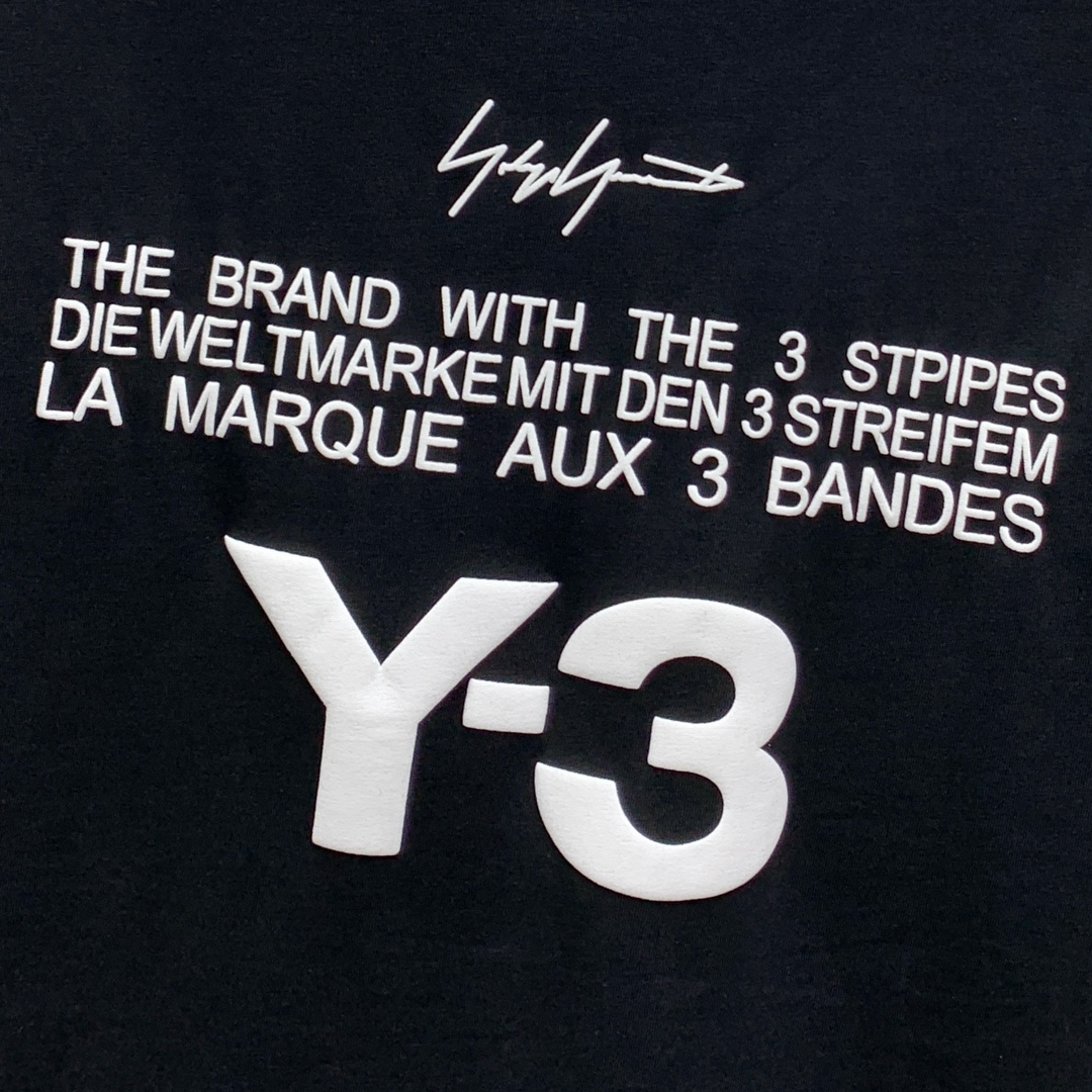 ssY3纯棉最新面料（最高版本）经典标识图案logo时尚简约潮流短袖，最顶级的品质专柜原单短袖，顶级制作