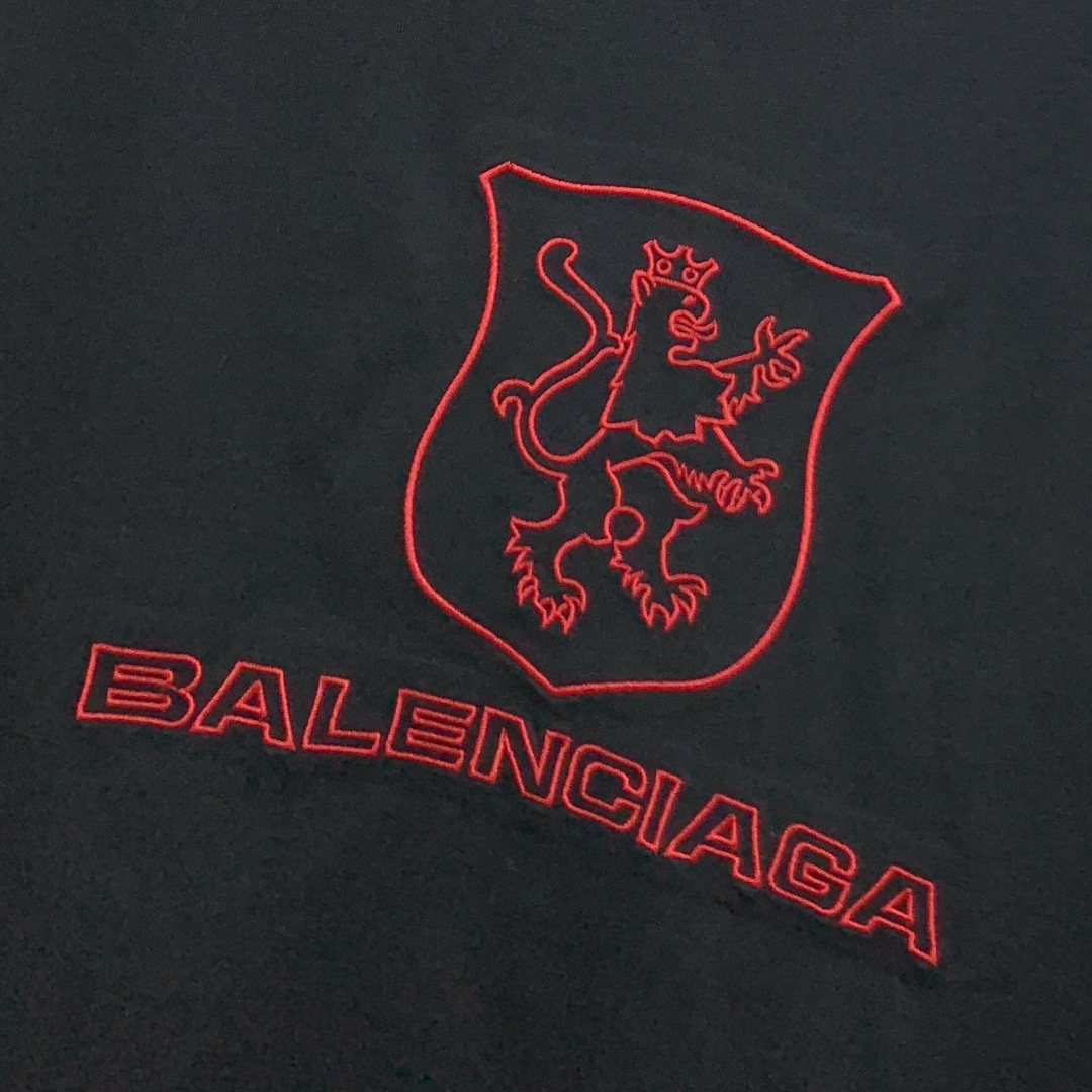 ss巴黎世家纯棉最新面料（最高版本）经典标识图案logo时尚简约潮流短袖，最顶级的品质专柜原单短袖，顶级