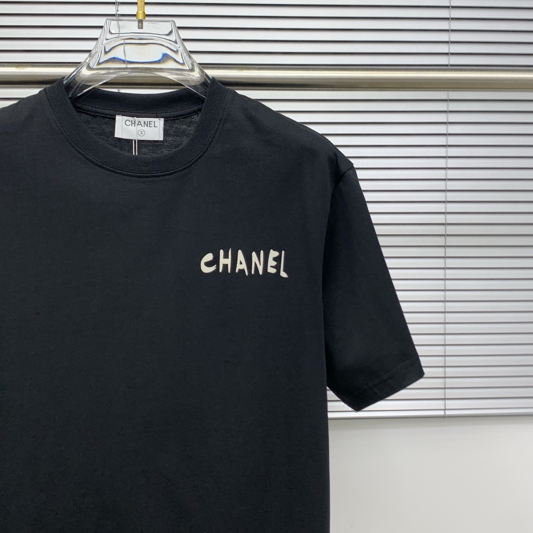 ss迪奥纯棉最新面料（最高版本）经典标识图案logo时尚简约潮流短袖，最顶级的品质专柜原单短袖，顶级制作