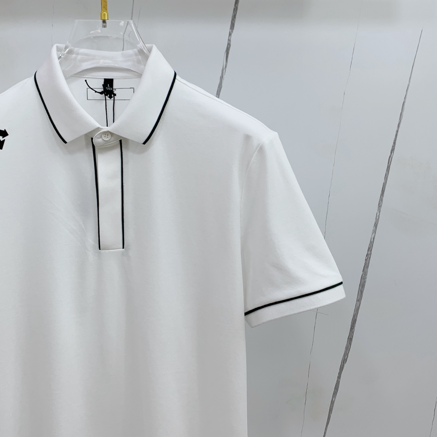 P迪桑特25SS新款春夏短袖翻领T恤Polo，最高版本客供定制高端朱地面料简单时尚款，拼色螺纹超级好看！