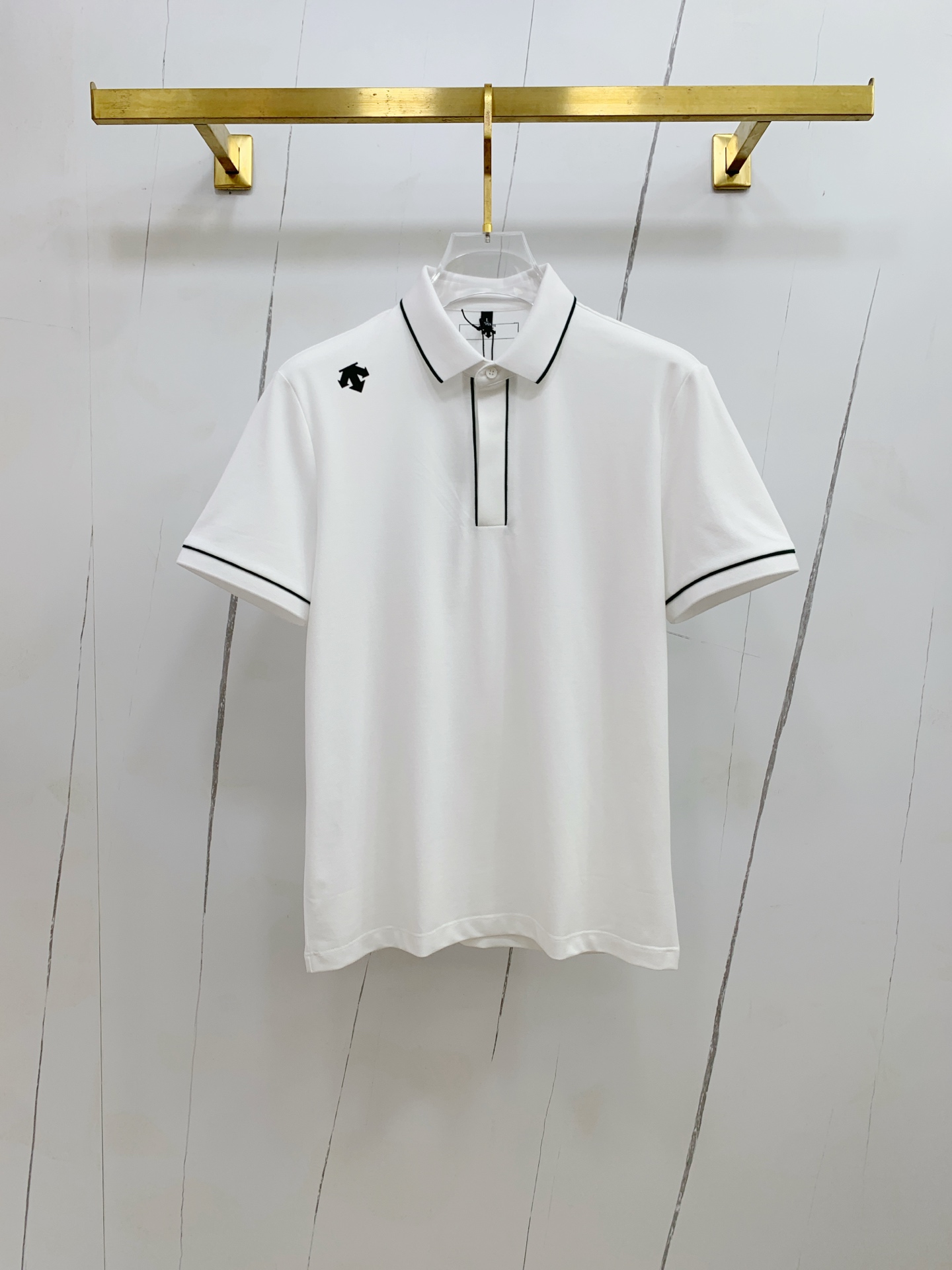 P迪桑特25SS新款春夏短袖翻领T恤Polo，最高版本客供定制高端朱地面料简单时尚款，拼色螺纹超级好看！