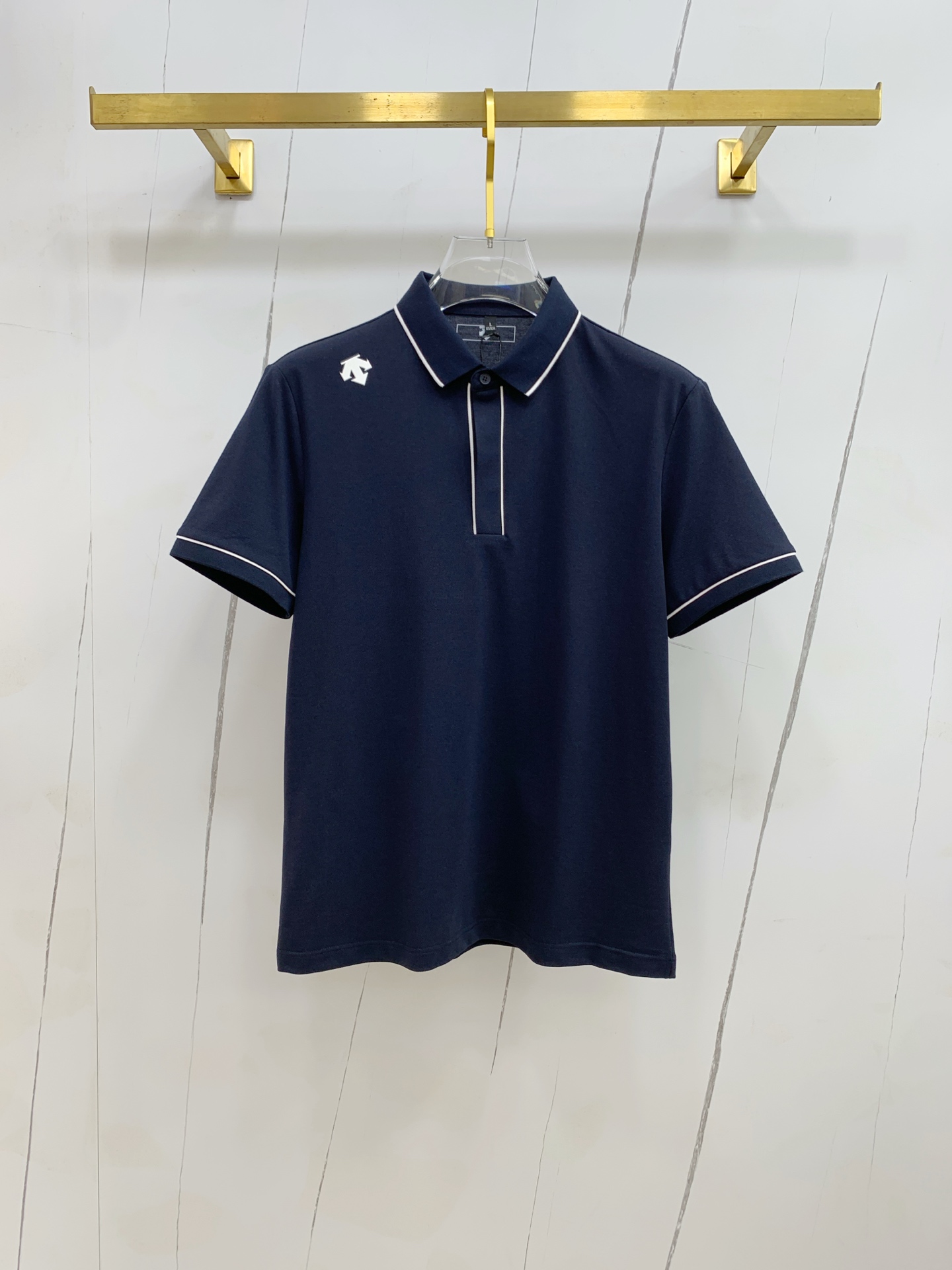 P迪桑特25SS新款春夏短袖翻领T恤Polo，最高版本客供定制高端朱地面料简单时尚款，拼色螺纹超级好看！