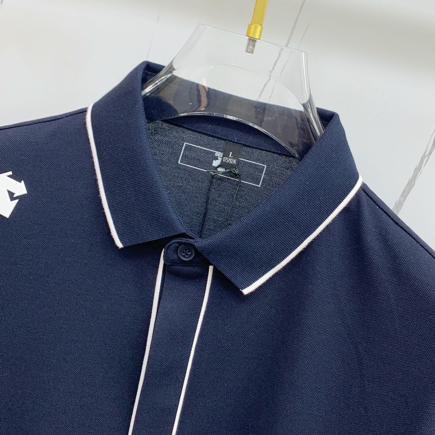 P迪桑特25SS新款春夏短袖翻领T恤Polo，最高版本客供定制高端朱地面料简单时尚款，拼色螺纹超级好看！