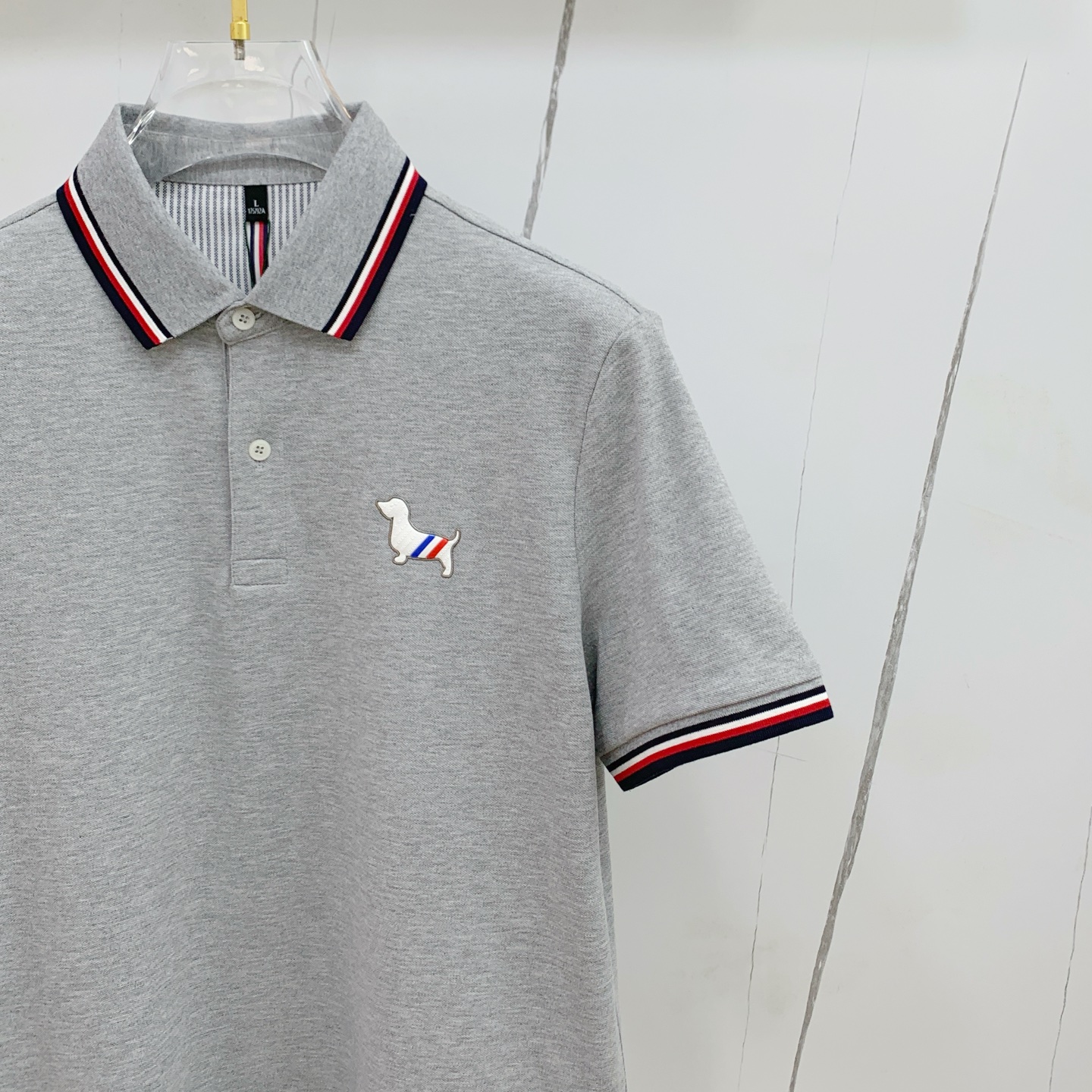 PTB汤姆布朗25SS新款春夏短袖翻领T恤Polo，最高版本客供定制高端朱地面料简单时尚款，拼色螺纹超级