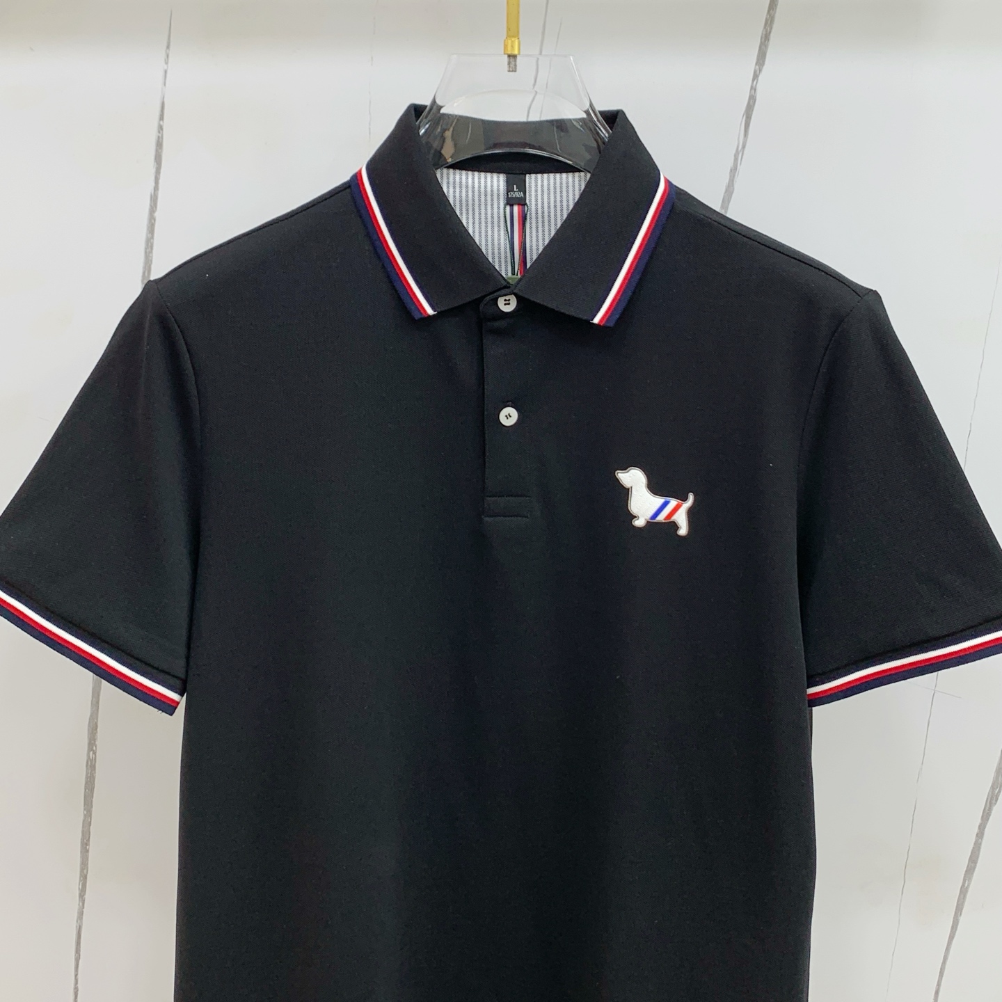 PTB汤姆布朗25SS新款春夏短袖翻领T恤Polo，最高版本客供定制高端朱地面料简单时尚款，拼色螺纹超级