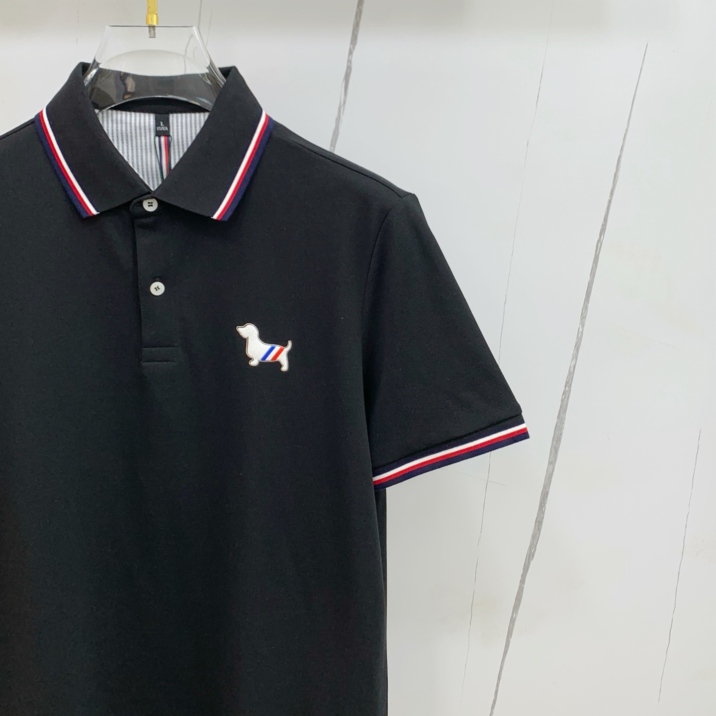PTB汤姆布朗25SS新款春夏短袖翻领T恤Polo，最高版本客供定制高端朱地面料简单时尚款，拼色螺纹超级