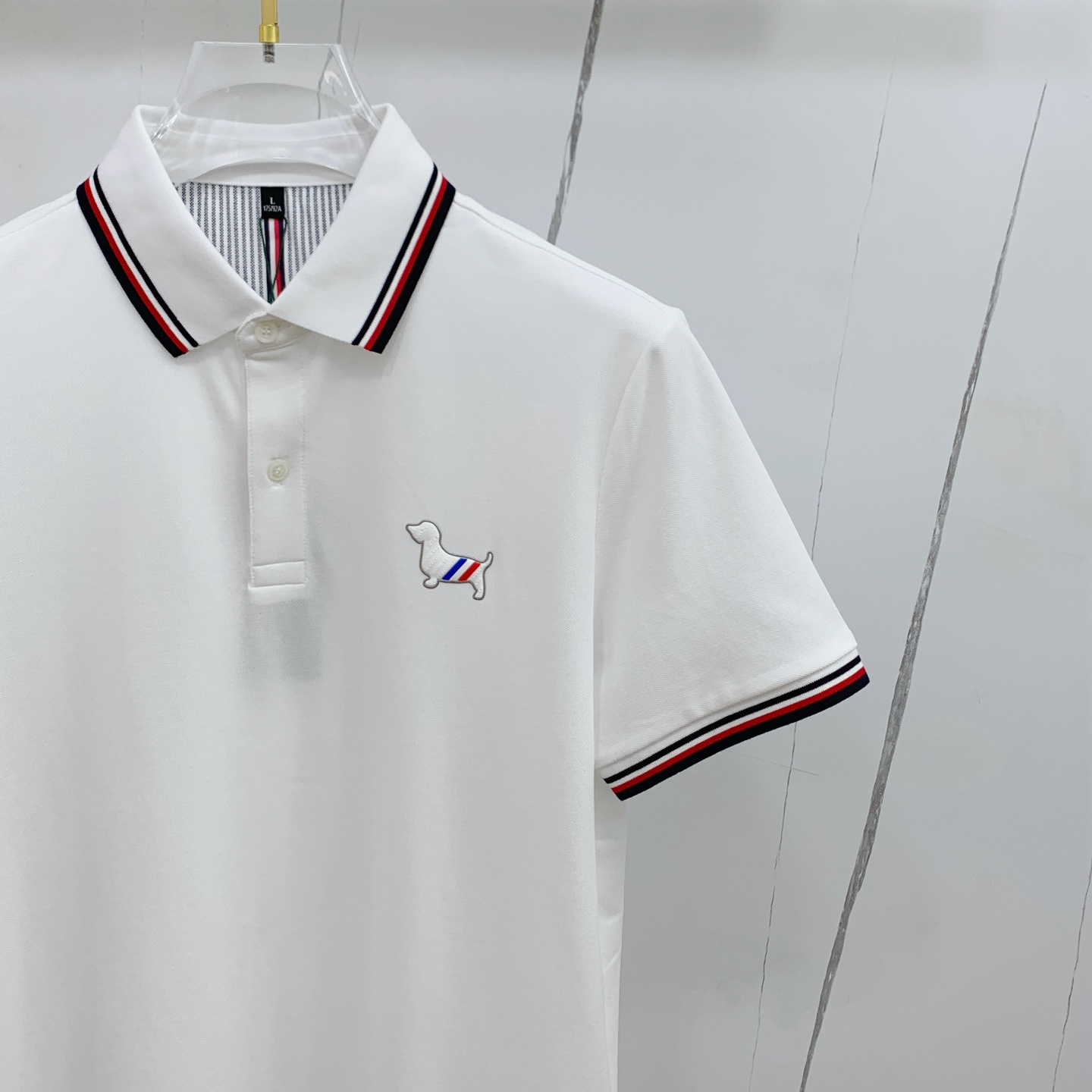 PTB汤姆布朗25SS新款春夏短袖翻领T恤Polo，最高版本客供定制高端朱地面料简单时尚款，拼色螺纹超级