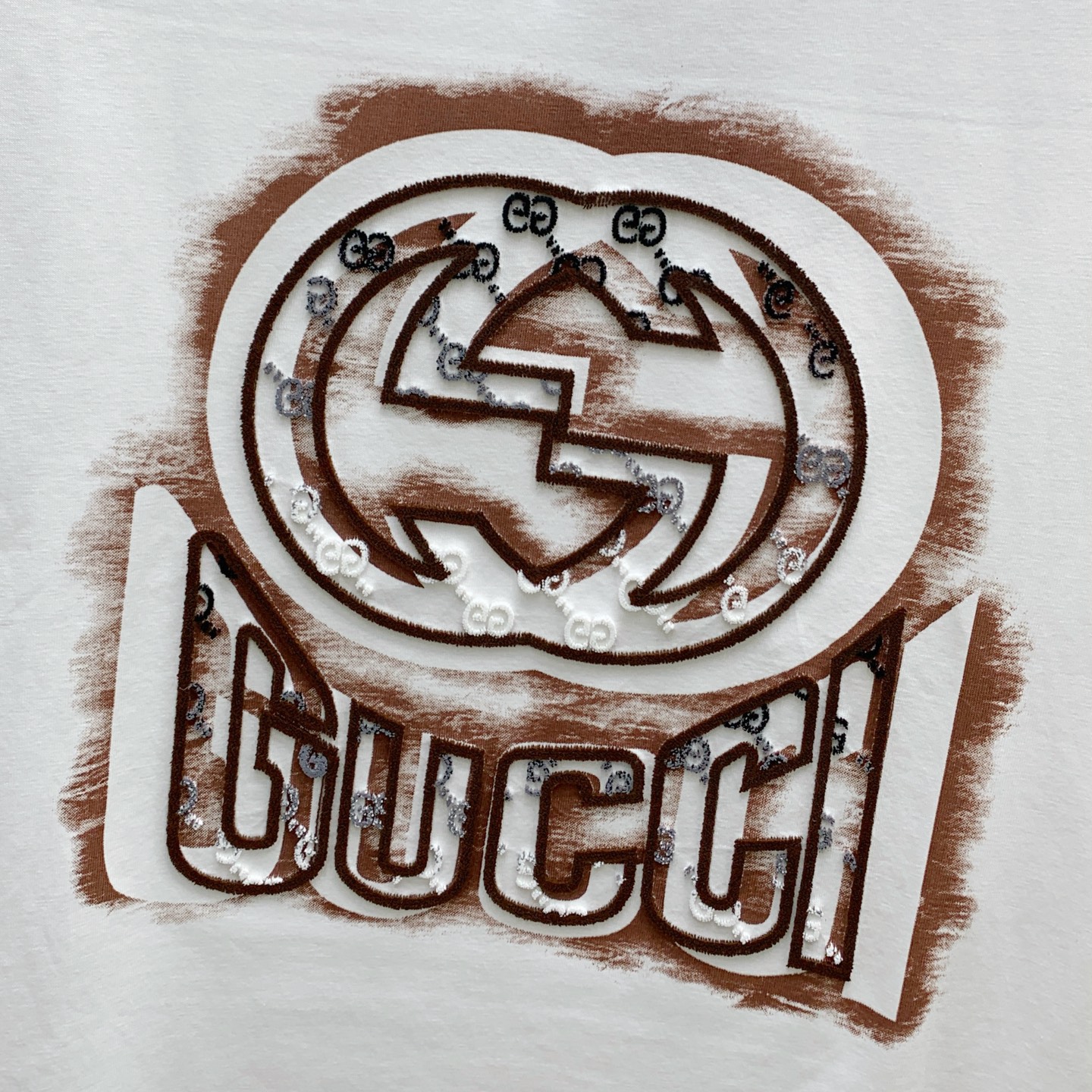 ss古驰纯棉最新面料经典标识图案logo时尚简约潮流短袖，最顶级的品质专柜原单短袖，顶级制作工艺进口面料
