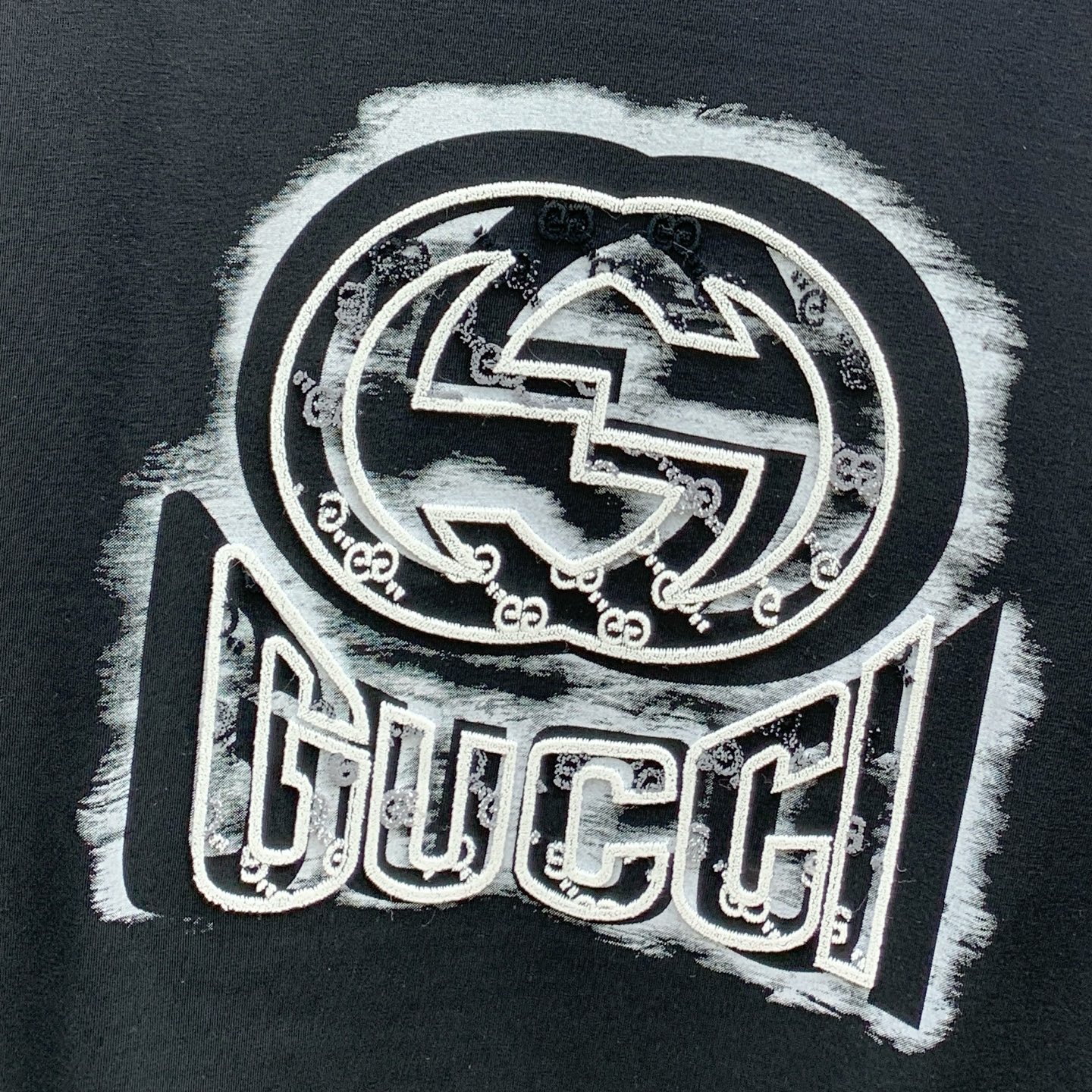 ss古驰纯棉最新面料经典标识图案logo时尚简约潮流短袖，最顶级的品质专柜原单短袖，顶级制作工艺进口面料