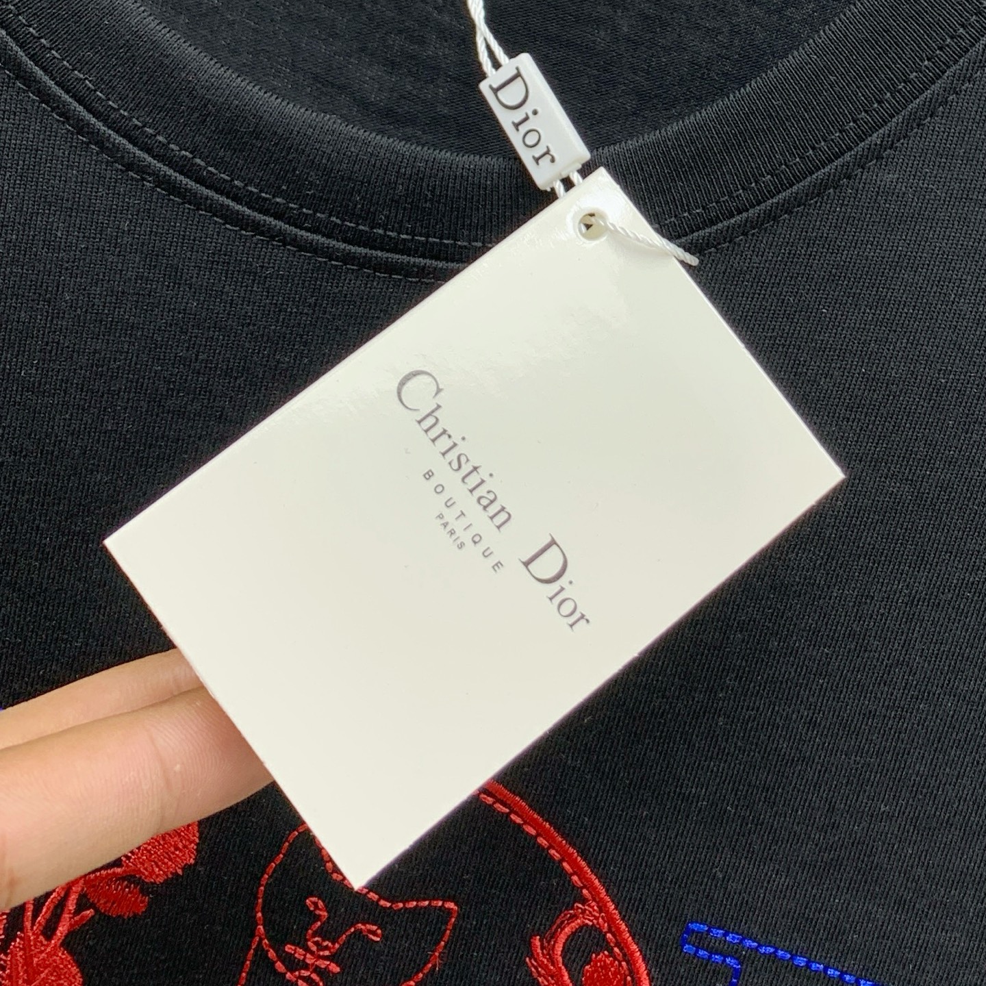 P迪奥2025夏季新款短袖T恤，个性艺术系列全网独家首发 百搭款细节处理完美纯棉面料十分精致 原版面料 