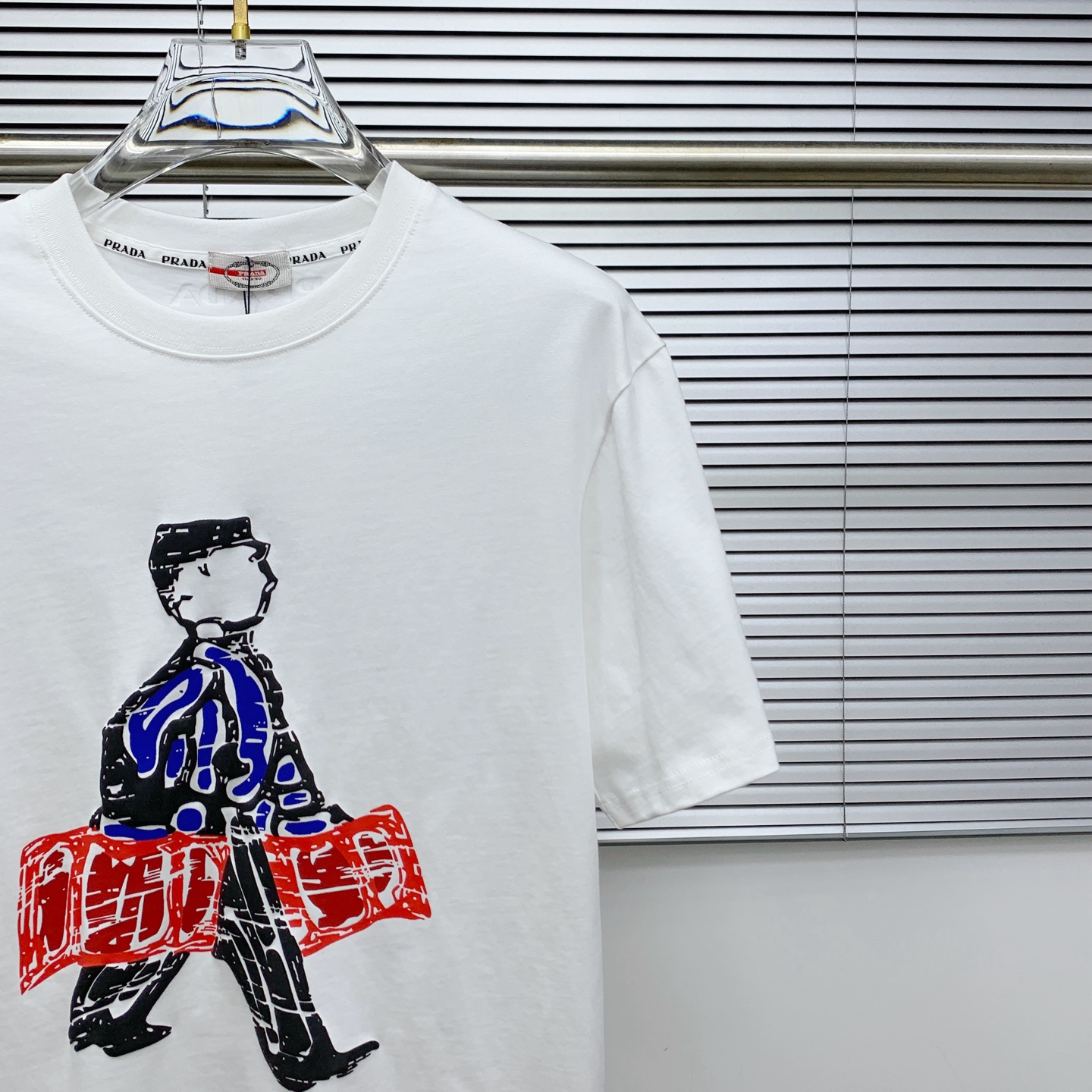 Prada Personal Art Series Short Sleeve T-shirt服装,男,女 4