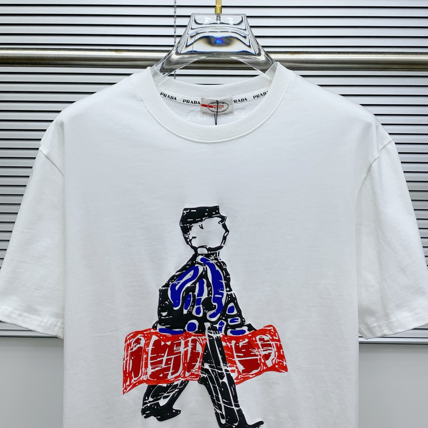 Prada Personal Art Series Short Sleeve T-shirt服装,男,女 2