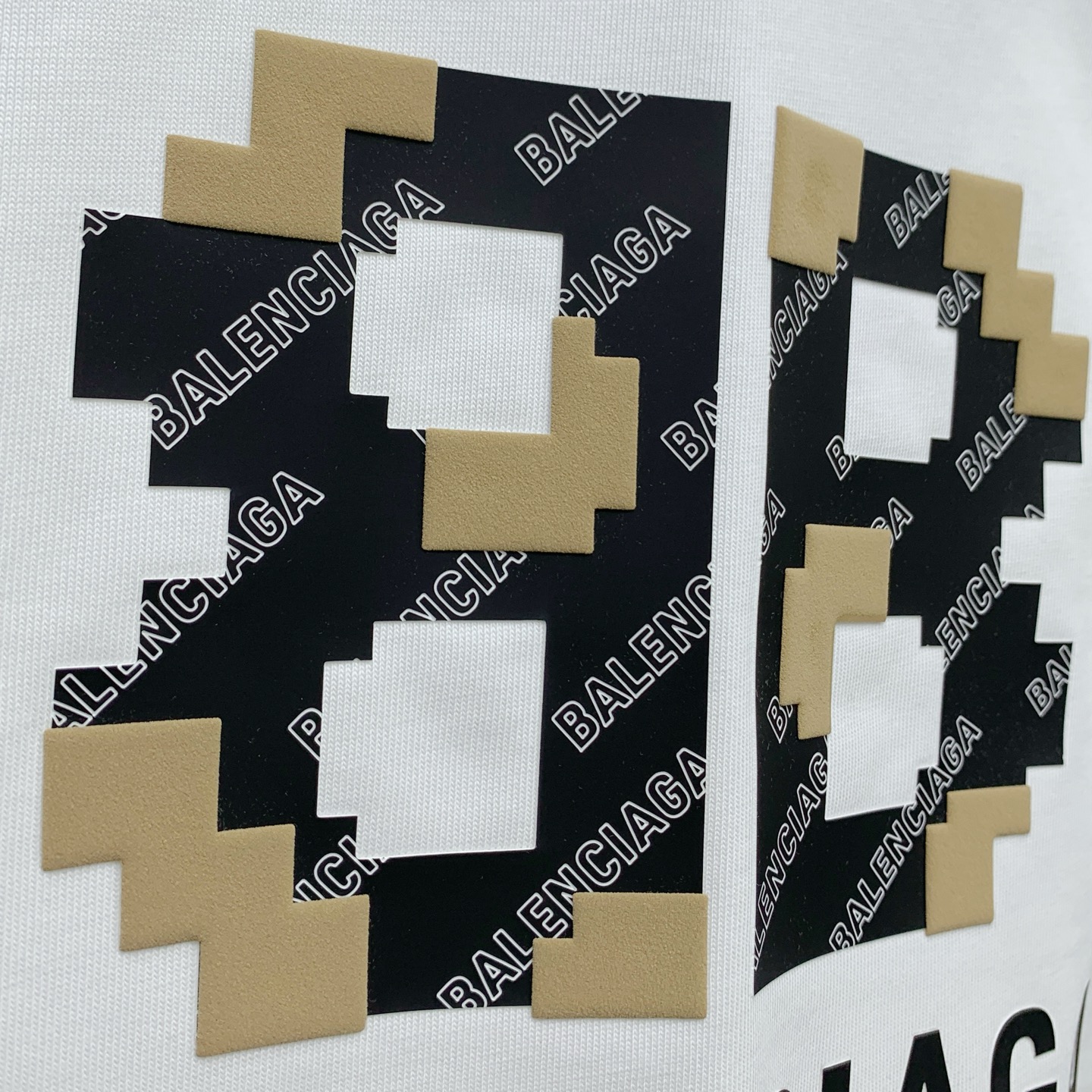 ss巴黎世家纯棉最新面料经典标识图案logo时尚简约潮流短袖，最顶级的品质专柜原单短袖，顶级制作工艺进口
