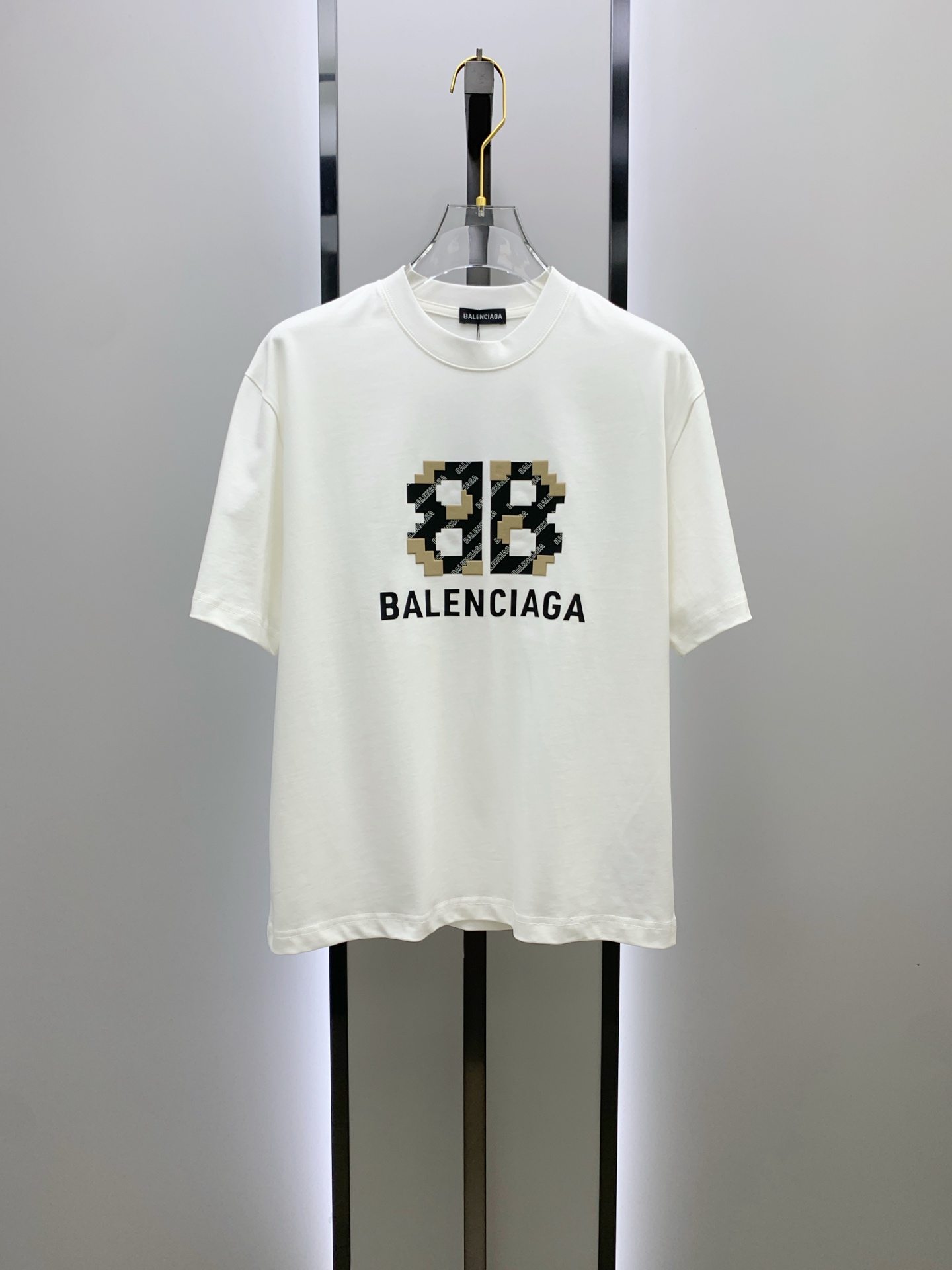 ss巴黎世家纯棉最新面料经典标识图案logo时尚简约潮流短袖，最顶级的品质专柜原单短袖，顶级制作工艺进口