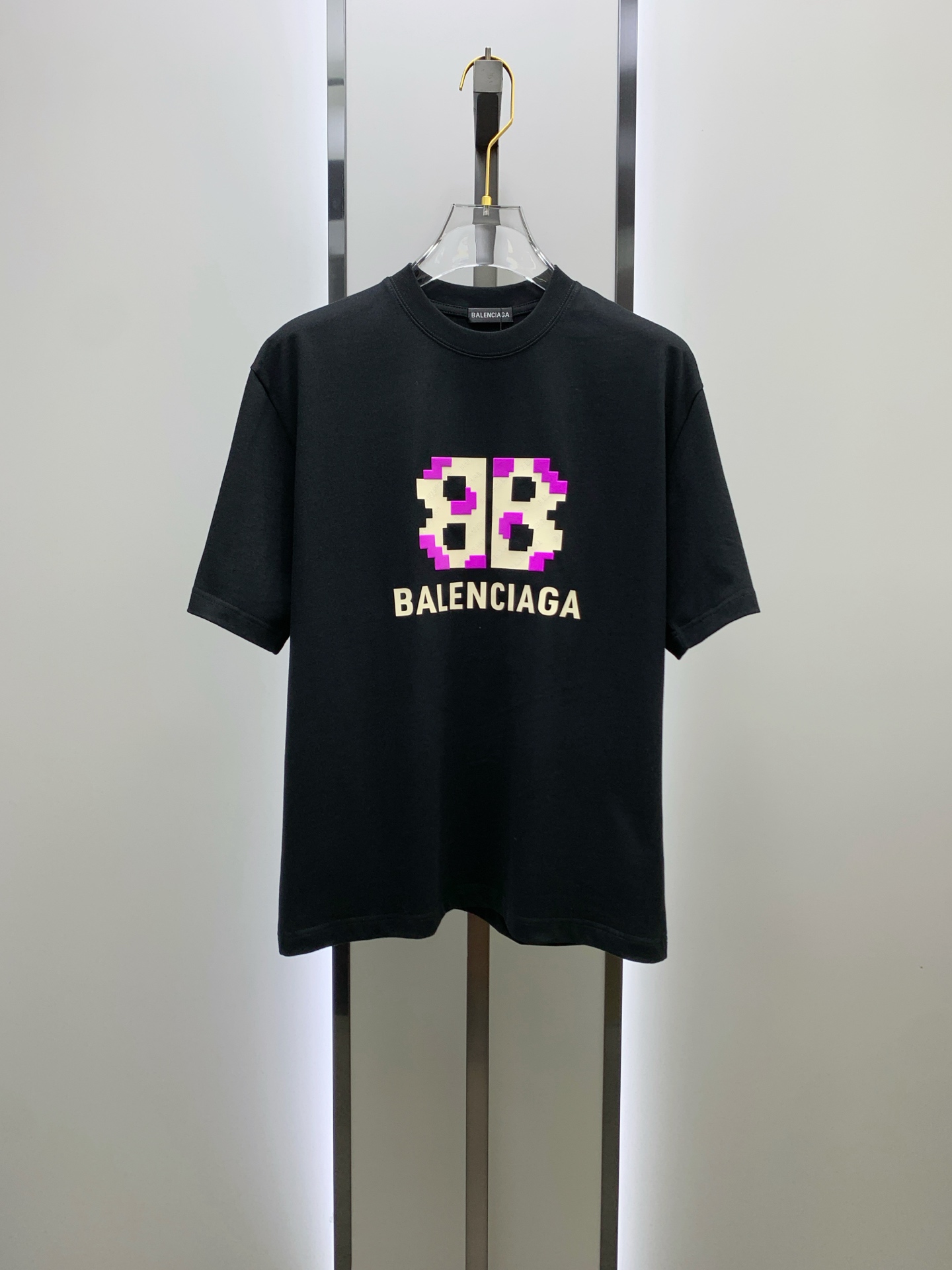 ss巴黎世家纯棉最新面料经典标识图案logo时尚简约潮流短袖，最顶级的品质专柜原单短袖，顶级制作工艺进口