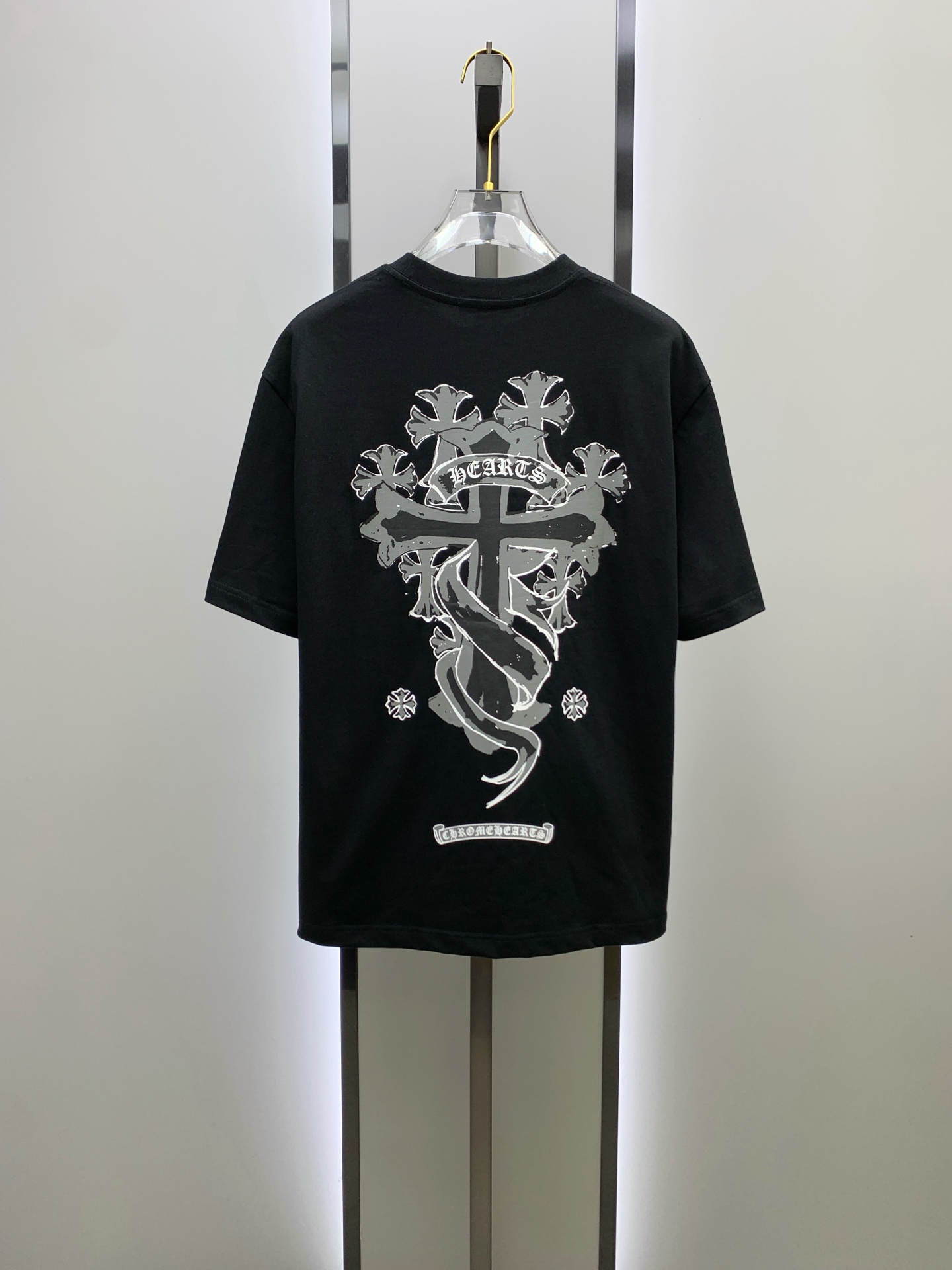 ss克罗心纯棉最新面料经典标识图案logo时尚简约潮流短袖，最顶级的品质专柜原单短袖，顶级制作工艺进口面