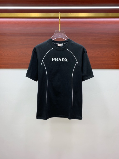Prada Cotton Logo T-Shirt - Stylish and Comfortable Designer Tee for Men 1 Prada Cotton Logo T-Shirt - Stylish and Comfortable Designer Tee for Men