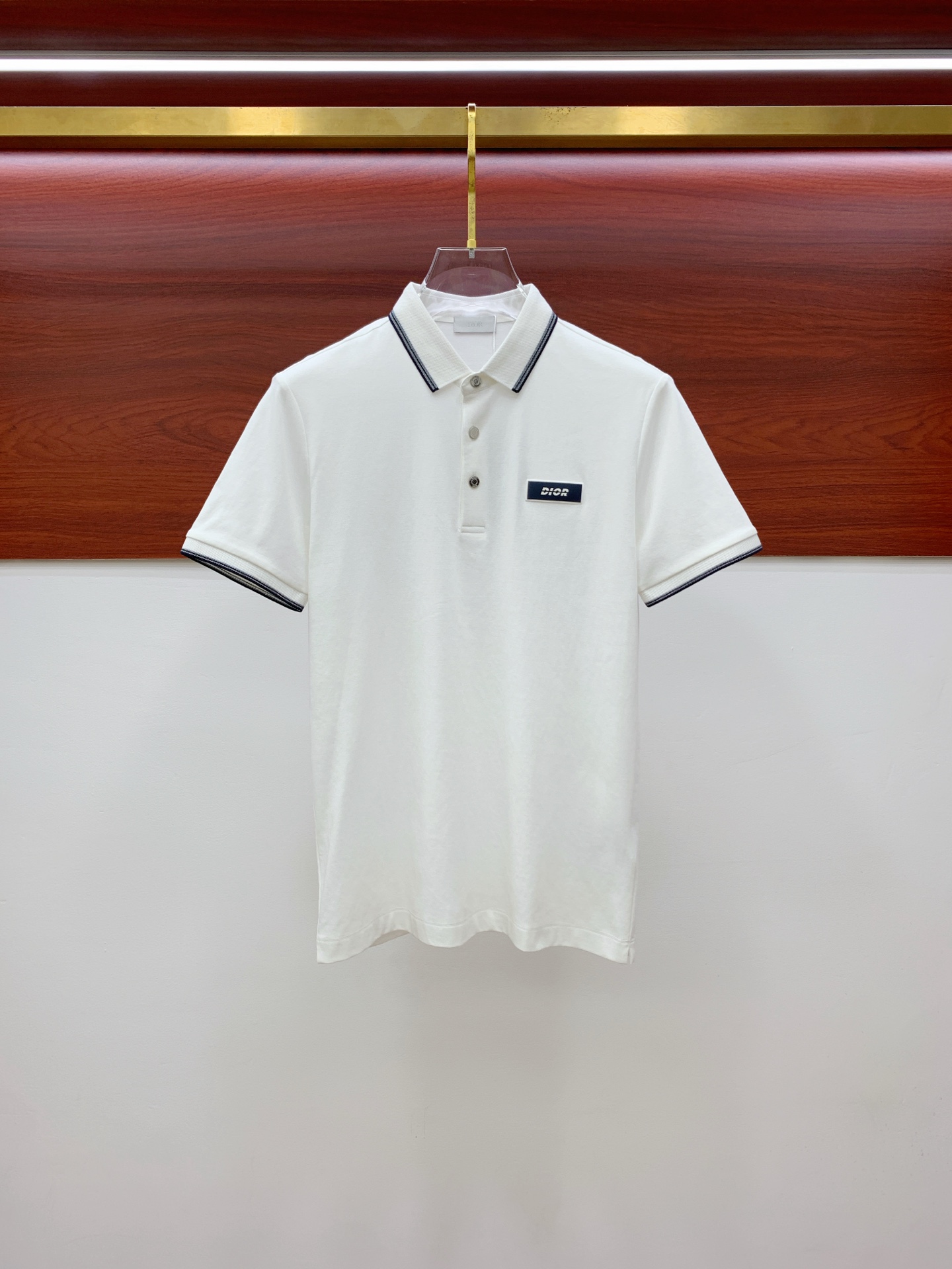 Dior Men's White Polo Shirt with Logo - Classic & Elegant Style