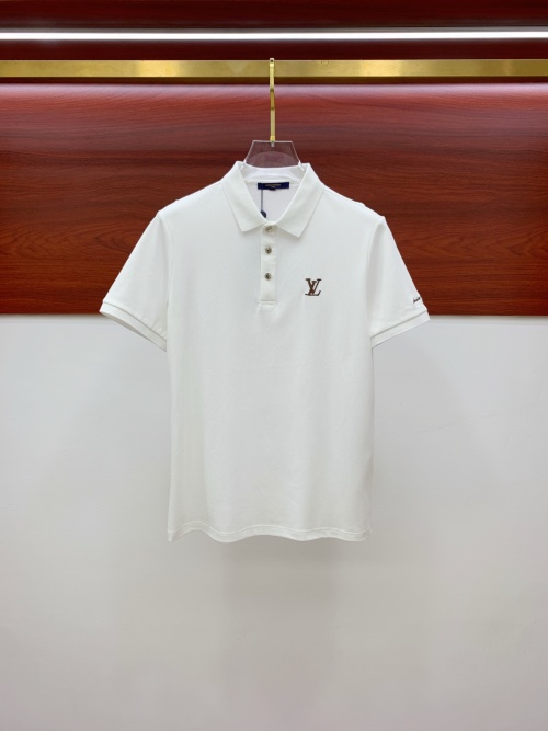 Louis Vuitton Men's White Polo Shirt, Classic Logo Design, Summer 2025 1 Louis Vuitton Men's White Polo Shirt, Classic Logo Design, Summer 2025