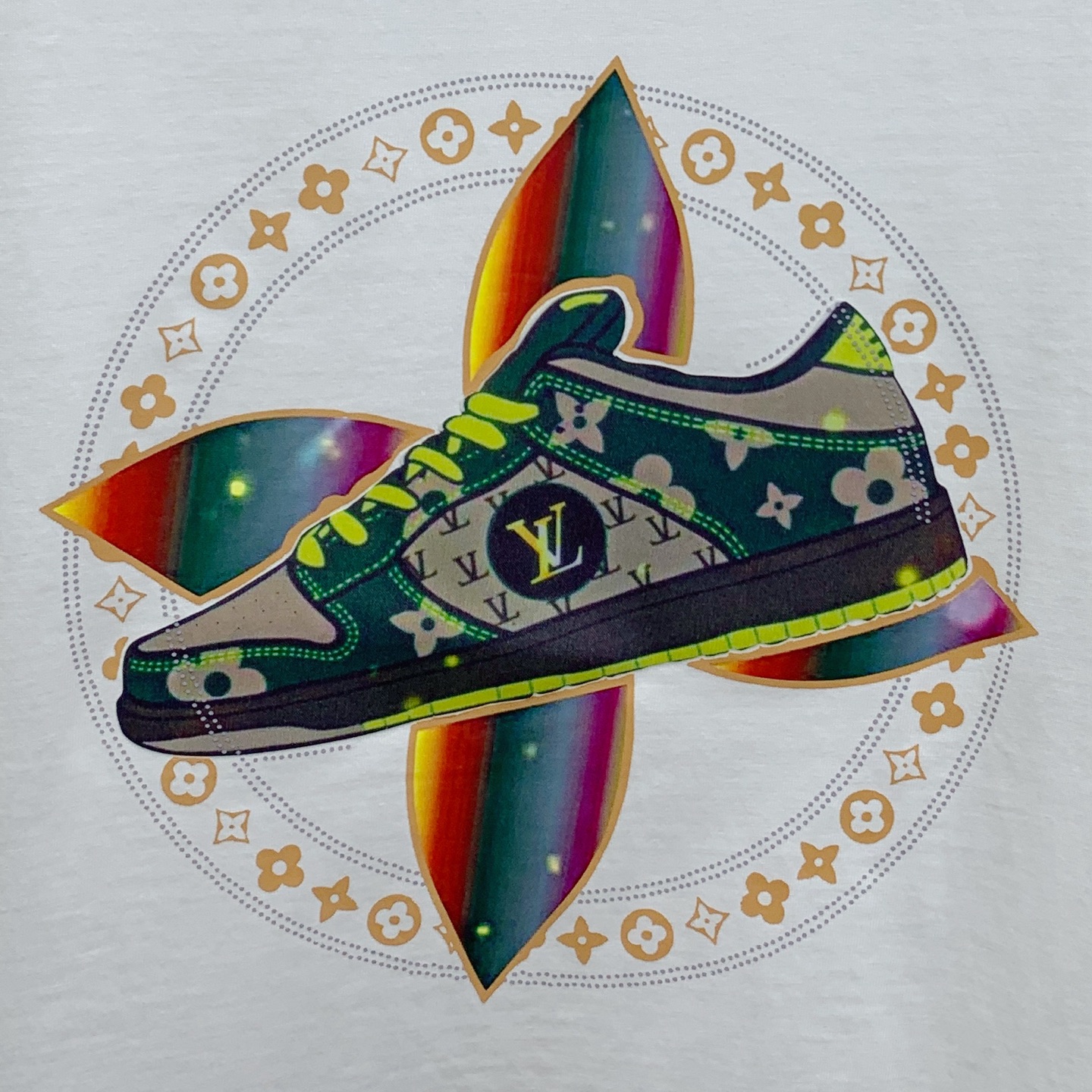 PLV2025夏季新款短袖T恤，个性艺术系列全网独家首发 百搭款细节处理完美纯棉面料十分精致 原版面料 