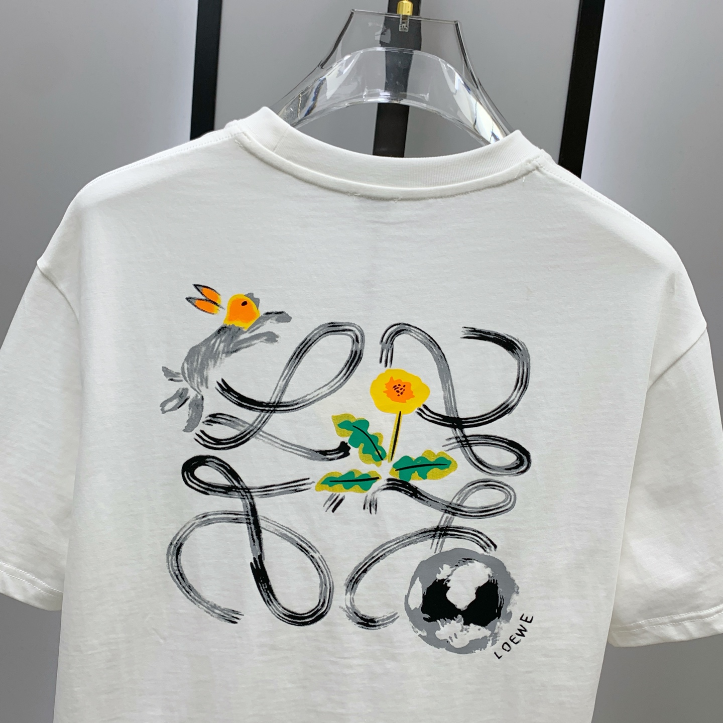 P罗意威2025夏季新款短袖T恤，个性艺术系列全网独家首发 百搭款细节处理完美纯棉面料十分精致 原版面料