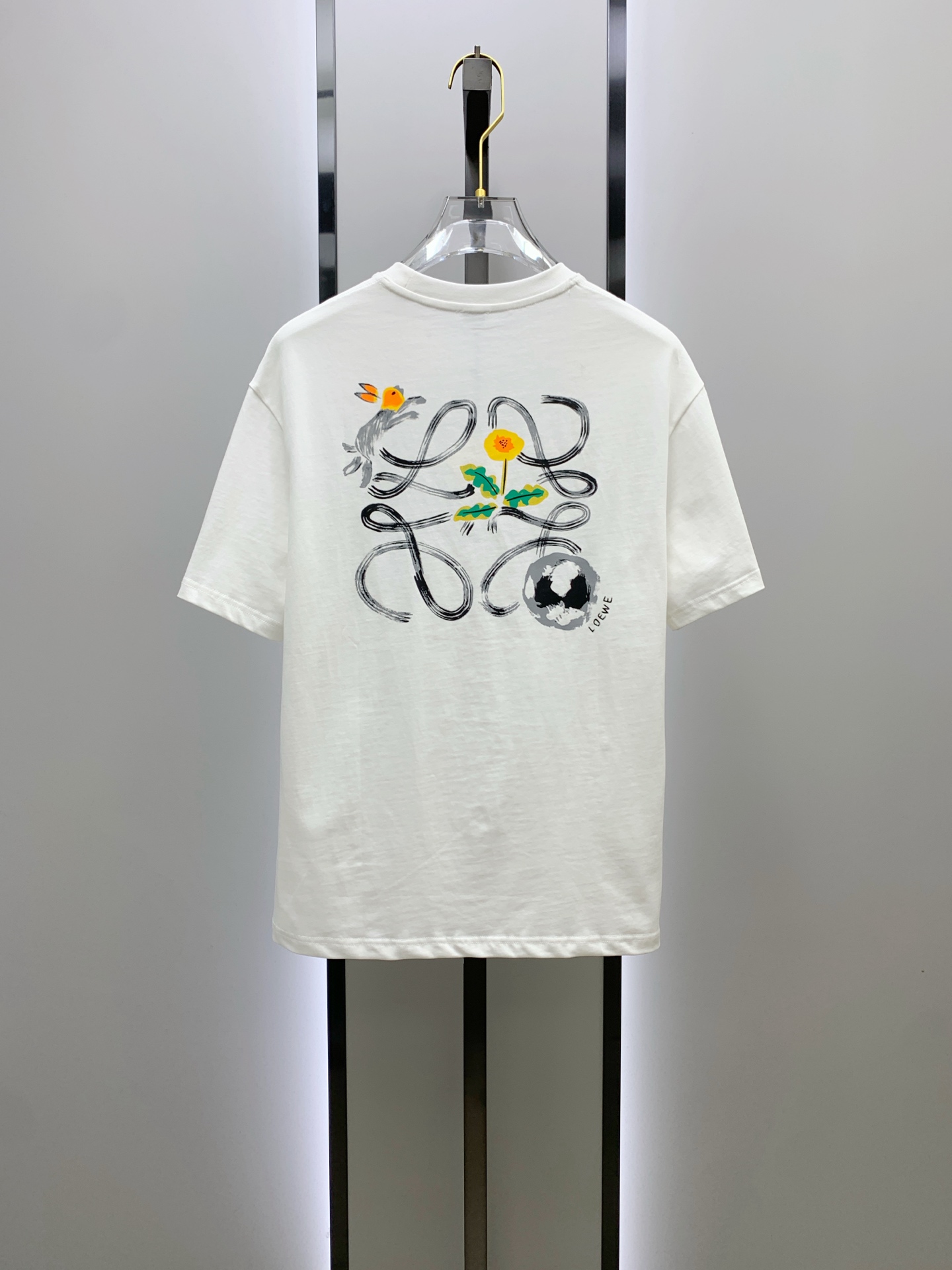 P罗意威2025夏季新款短袖T恤，个性艺术系列全网独家首发 百搭款细节处理完美纯棉面料十分精致 原版面料