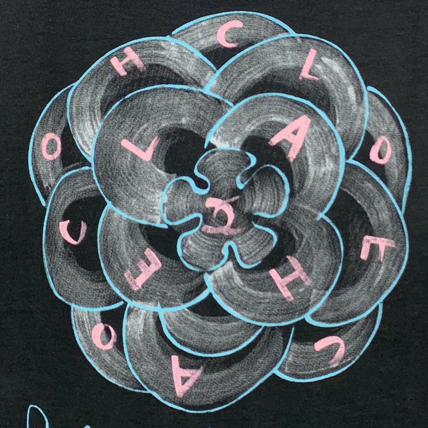 P香奈儿2025夏季新款短袖T恤，个性艺术系列全网独家首发 百搭款细节处理完美纯棉面料十分精致 原版面料