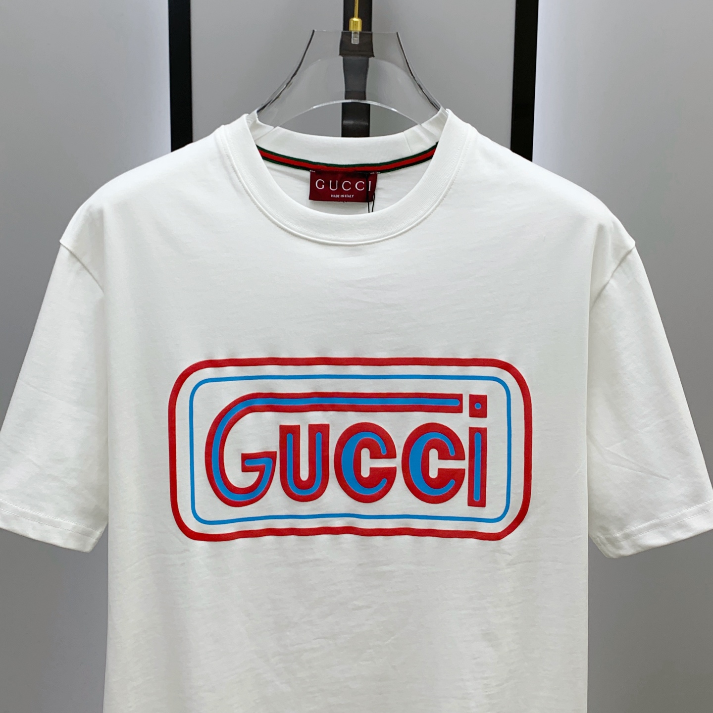 P古驰2025夏季新款短袖T恤，个性艺术系列全网独家首发 百搭款细节处理完美纯棉面料十分精致 原版面料 