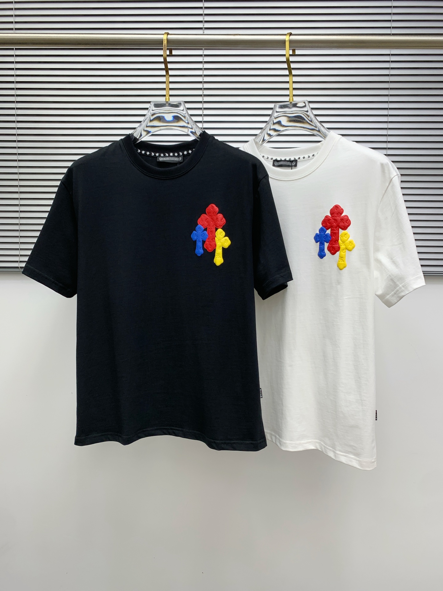 ss克罗心纯棉最新面料经典标识图案logo时尚简约潮流短袖，最顶级的品质专柜原单短袖，顶级制作工艺进口面