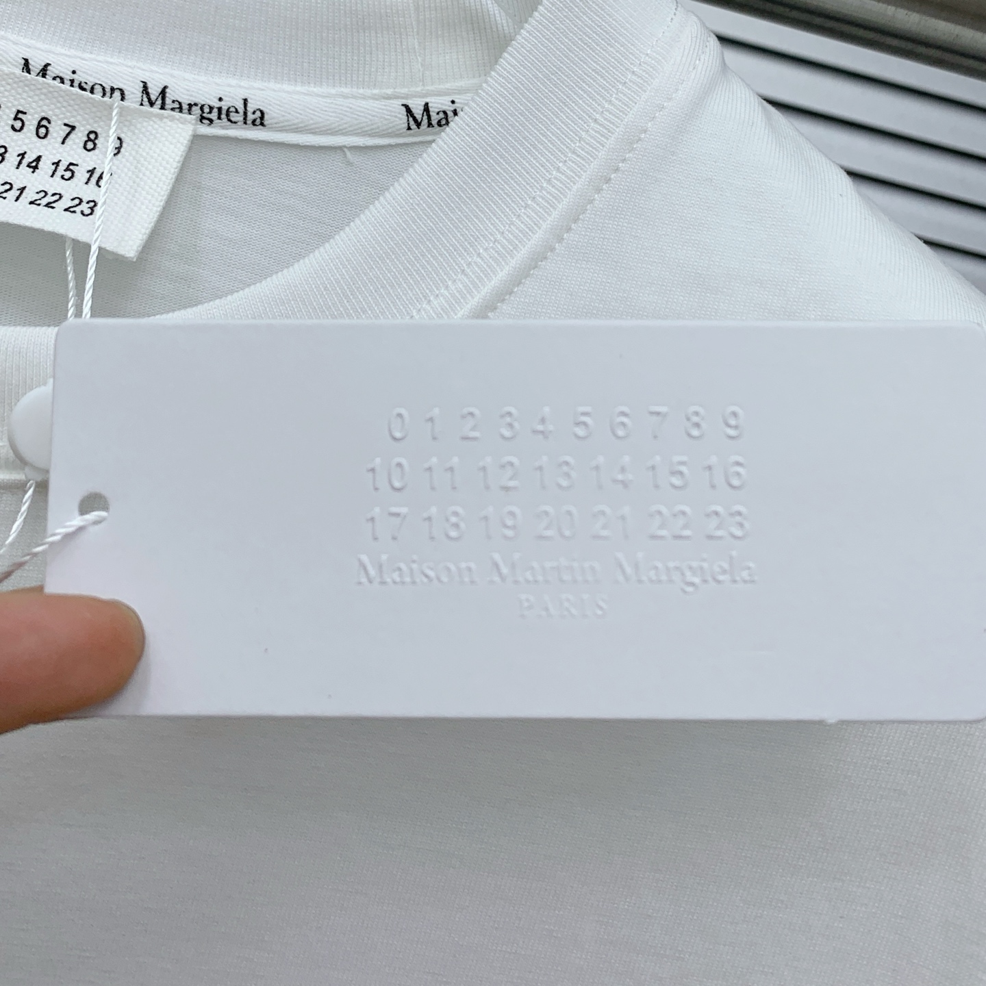ss马吉拉纯棉最新面料经典标识图案logo时尚简约潮流短袖，最顶级的品质专柜原单短袖，顶级制作工艺进口面