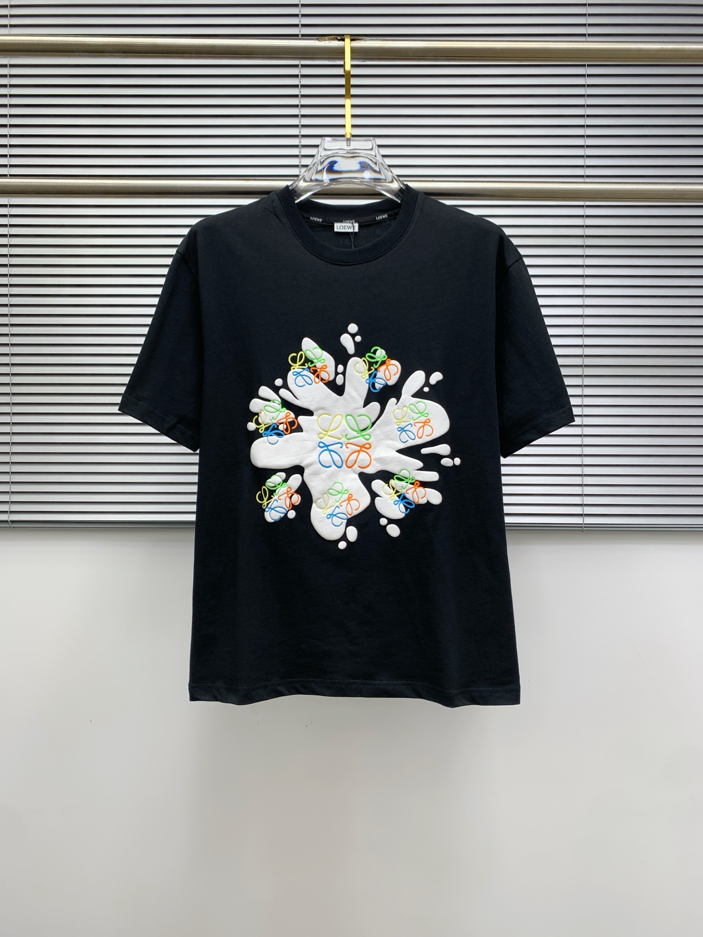 ss罗意威纯棉最新面料经典标识图案logo时尚简约潮流短袖，最顶级的品质专柜原单短袖，顶级制作工艺进口面