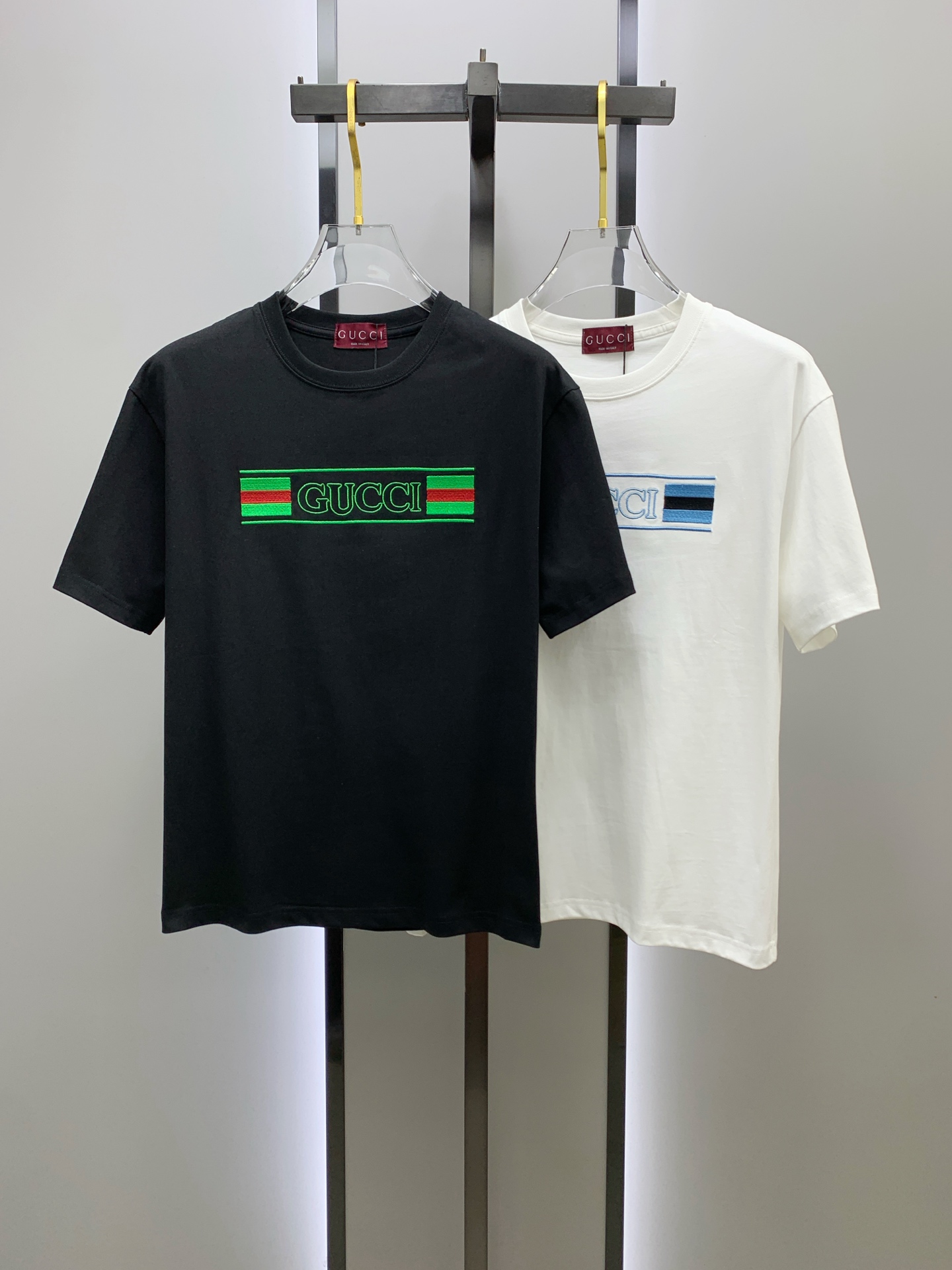ss古驰纯棉最新面料经典标识图案logo时尚简约潮流短袖，最顶级的品质专柜原单短袖，顶级制作工艺进口面料
