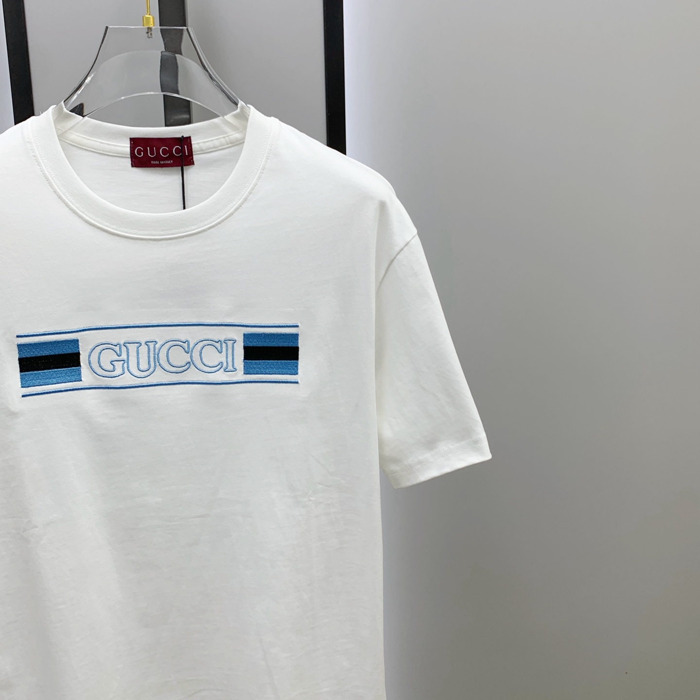 ss古驰纯棉最新面料经典标识图案logo时尚简约潮流短袖，最顶级的品质专柜原单短袖，顶级制作工艺进口面料