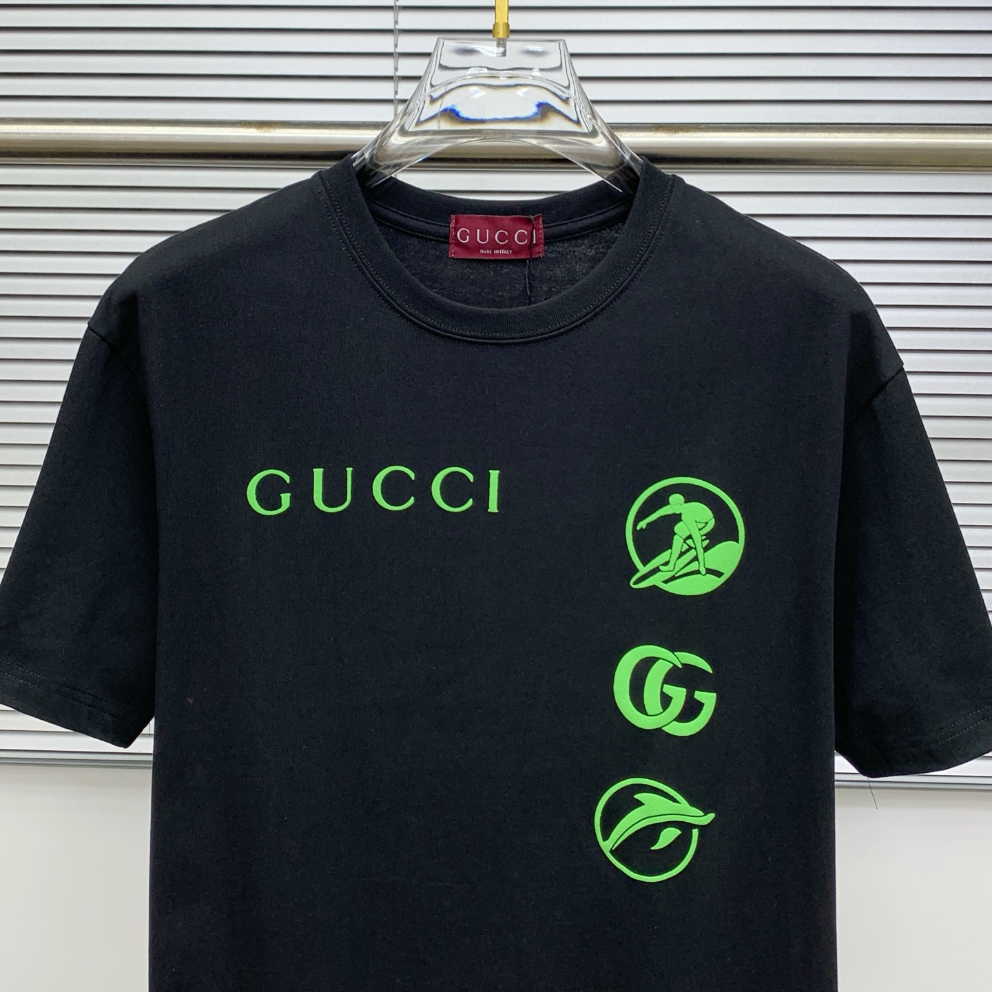 ss古驰纯棉最新面料经典标识图案logo时尚简约潮流短袖，最顶级的品质专柜原单短袖，顶级制作工艺进口面料