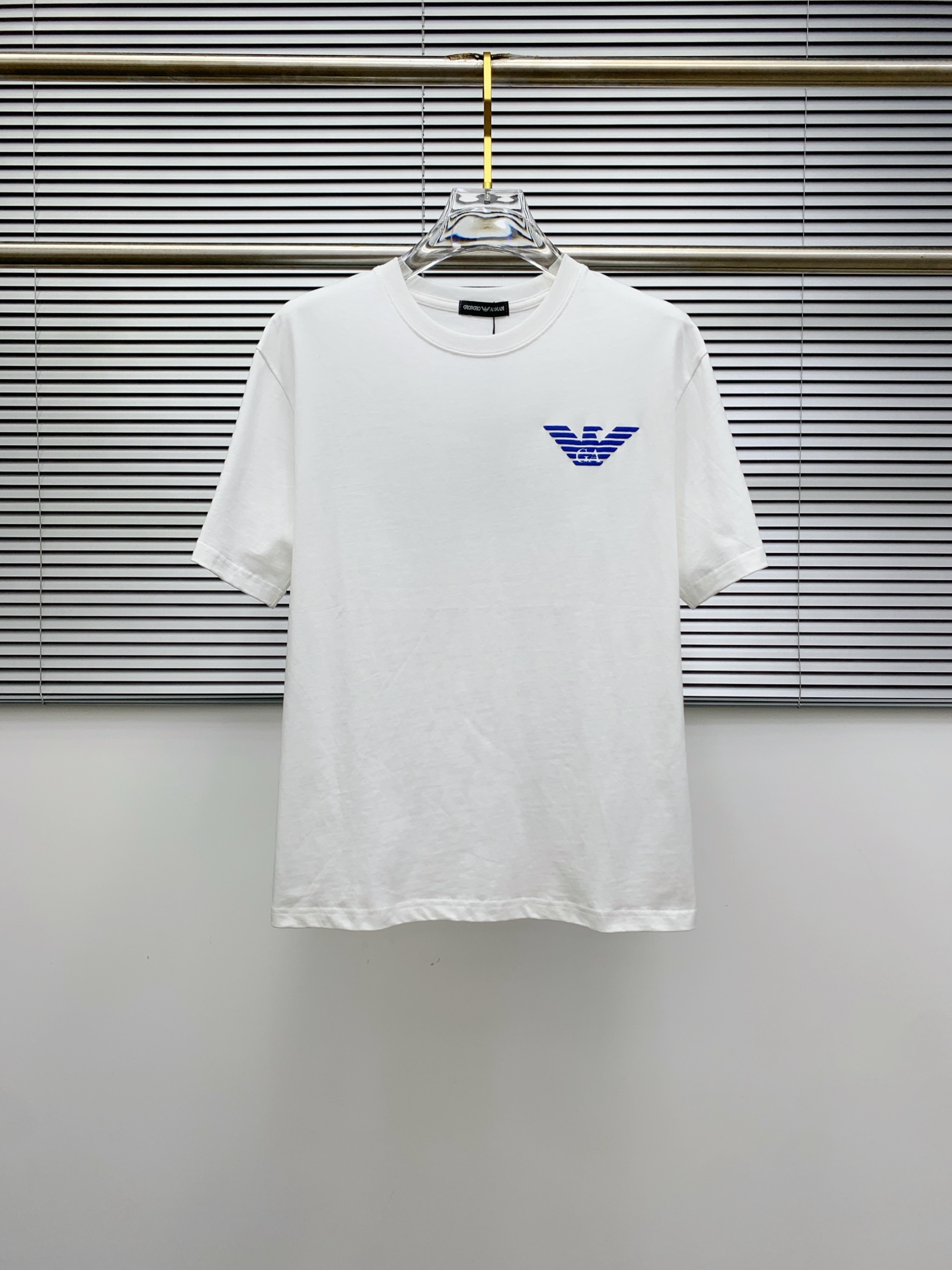 ss阿玛尼纯棉最新面料经典标识图案logo时尚简约潮流短袖，最顶级的品质专柜原单短袖，顶级制作工艺进口面