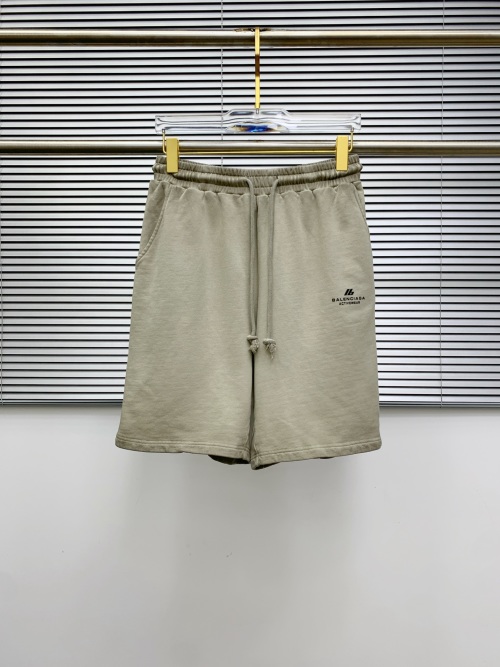 Balenciaga Men's 2025 Summer Casual Shorts - Breathable Fabric & Original Logo 1 Balenciaga Men's 2025 Summer Casual Shorts - Breathable Fabric & Original Logo