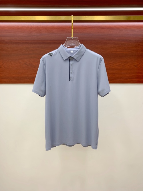 Descente Men's Short Sleeve Polo Shirt Classic Logo Pattern Fashionable Top 1 Descente Men's Short Sleeve Polo Shirt Classic Logo Pattern Fashionable Top