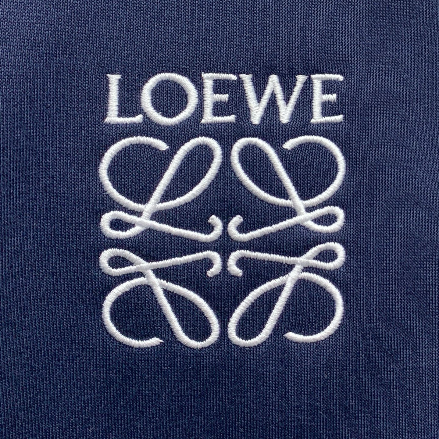 Loewe סט פנאי כחול נייבי יוקרתי עם לוגו רקום ופסים בצד 6 i1755786148217 6383 0 4