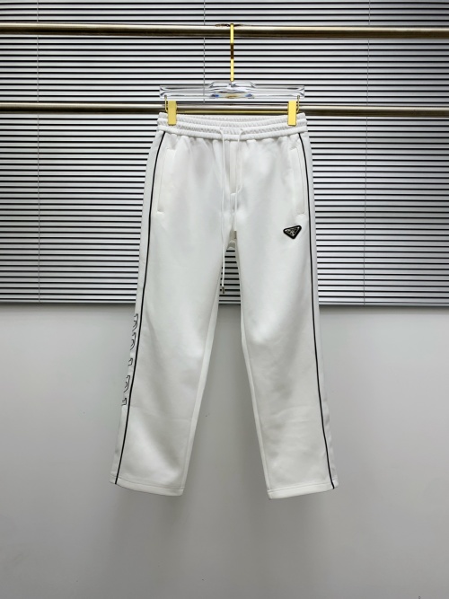 Prada 2025 Fall/Winter Men's Casual Pants with Embroidered Logo - Premium 1 Prada 2025 Fall/Winter Men's Casual Pants with Embroidered Logo - Premium