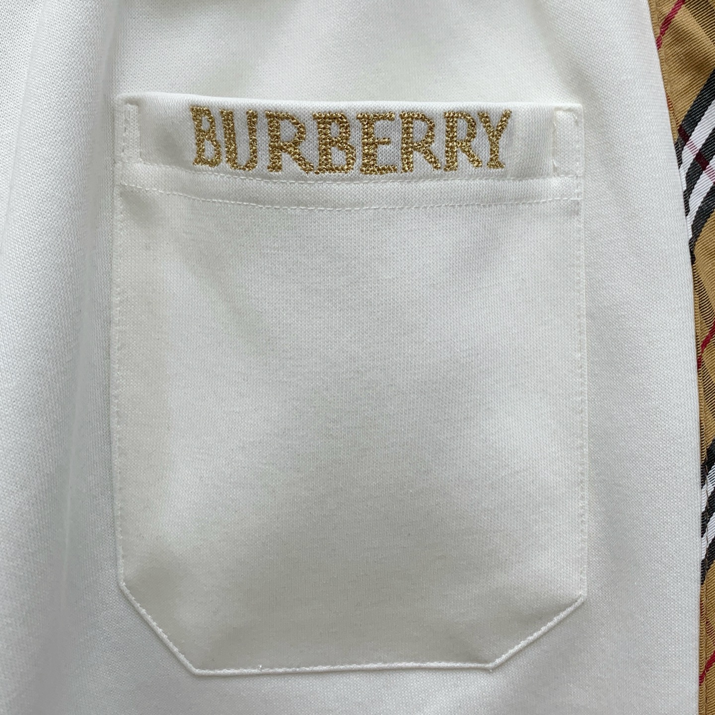 Burberry 2025 Fall/Winter White Casual Pants with Logo Embroidery 9 i1756136087726 8565 0 7