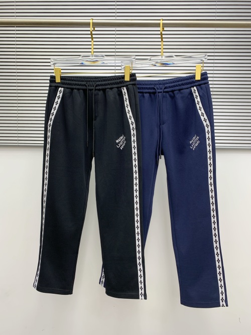 Louis Vuitton 2025 Fall/Winter Men's Casual Pants with Embroidered Logo 1 Louis Vuitton 2025 Fall/Winter Men's Casual Pants with Embroidered Logo