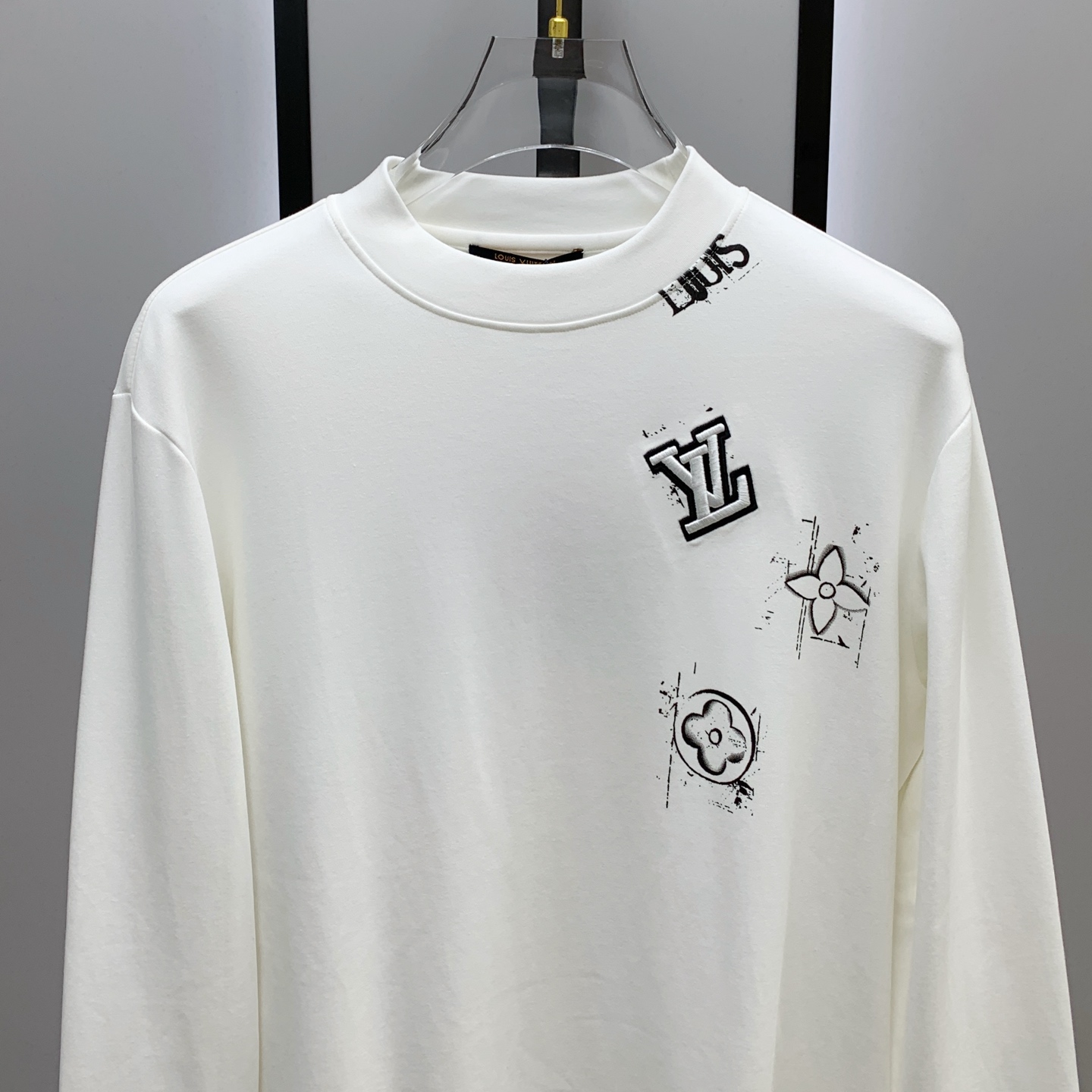 PLV 25ss秋季【新品】新款贸易订单圆领长袖打底长袖T恤网红款！上身舒适透气，不僵硬，整体有着丰富的