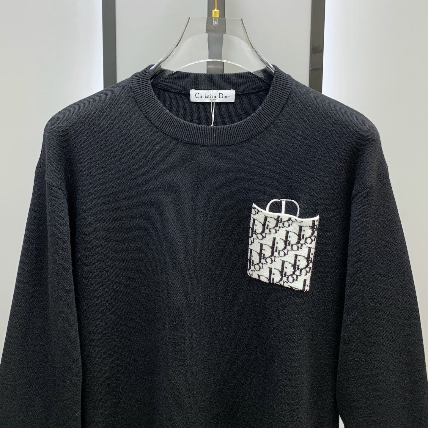 P迪奥25ss秋冬【新品】毛衣专供狠货，进口原版科技羊毛精纺！精细针织一体，色彩混织纯手工技艺呈现 档次
