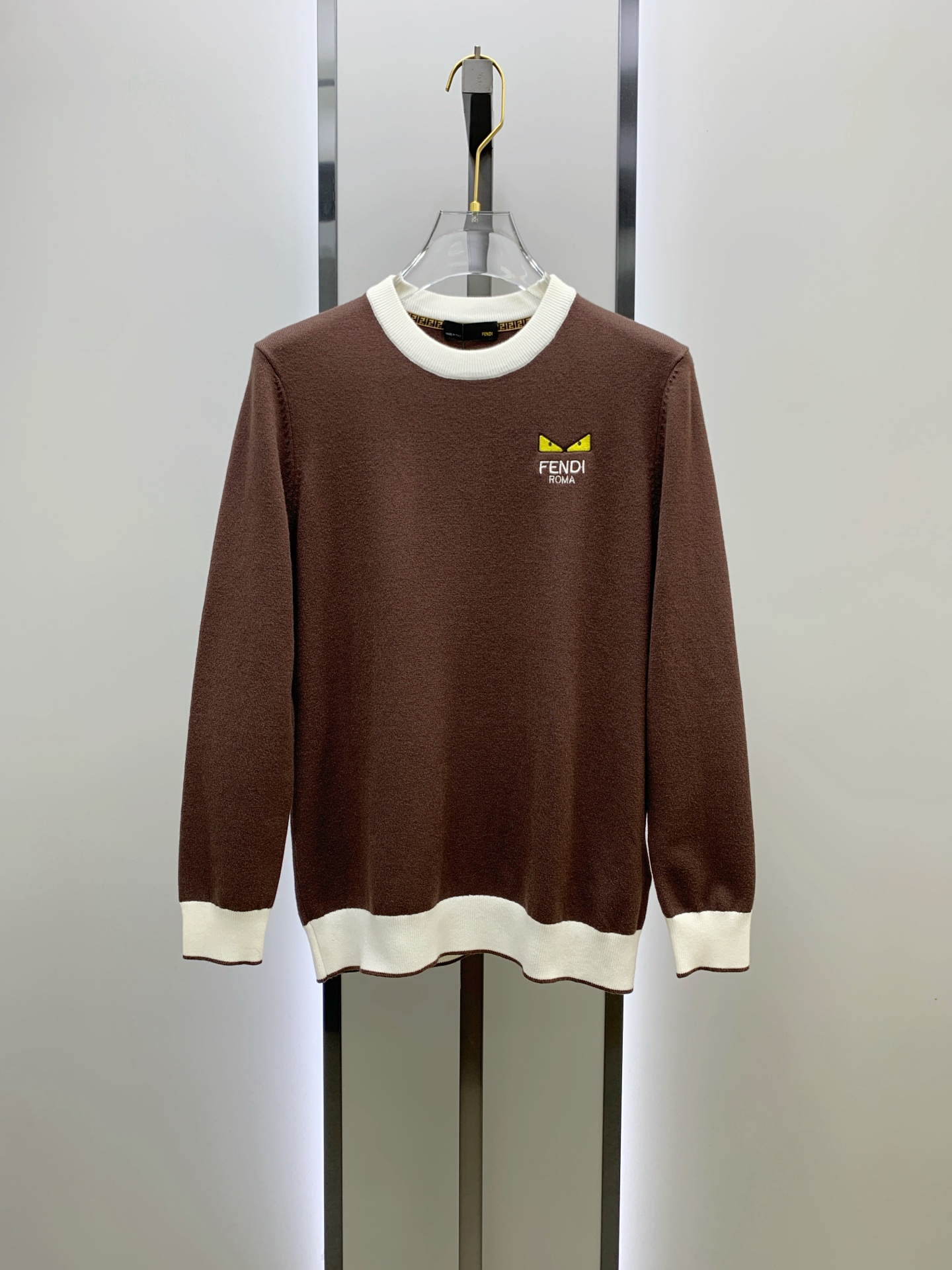 P芬迪25ss秋冬【新品】毛衣专供狠货，进口原版科技羊毛精纺！精细针织一体，色彩混织纯手工技艺呈现 档次