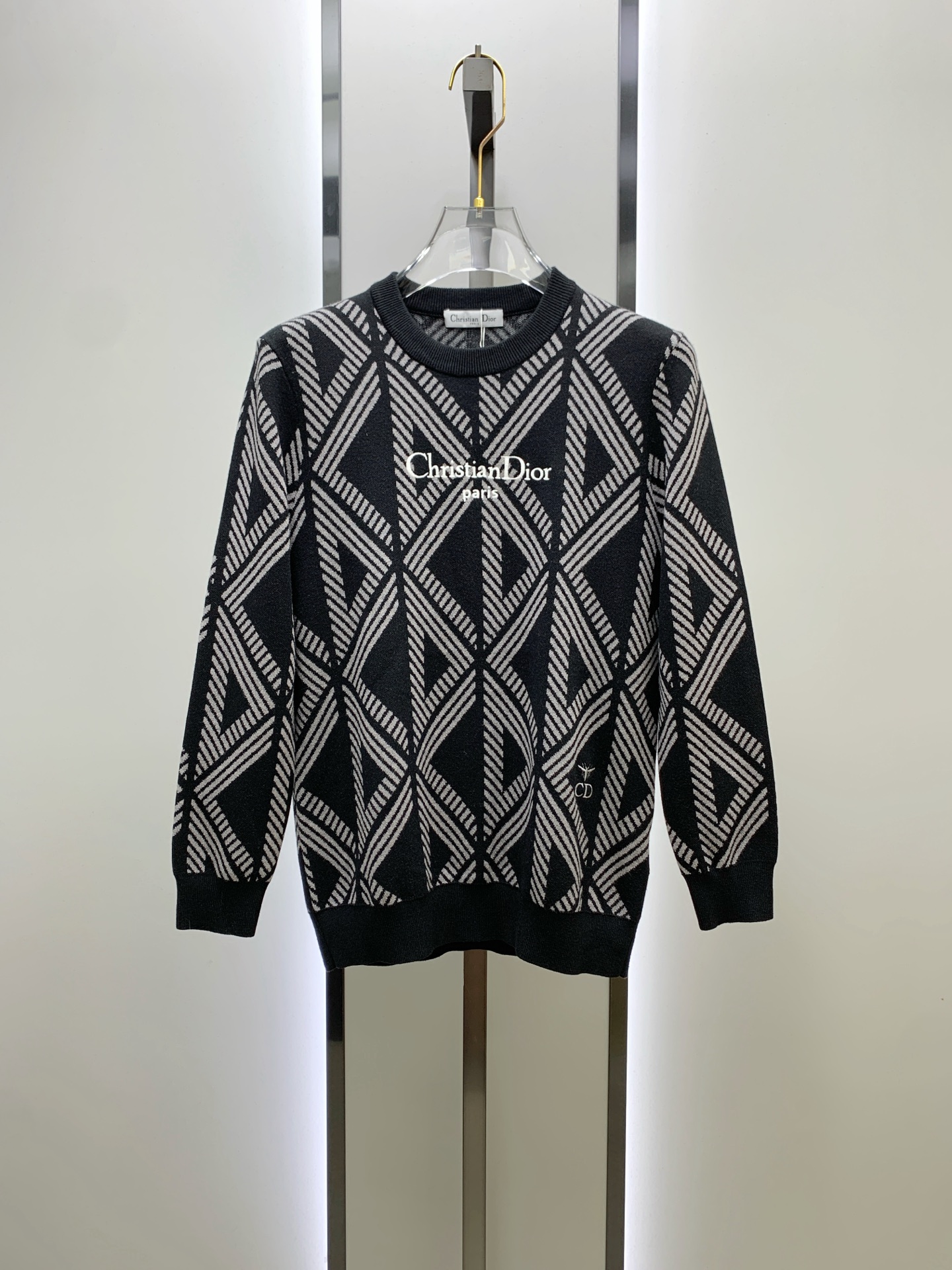 P迪奥25ss秋冬【新品】毛衣专供狠货，进口原版科技羊毛精纺！精细针织一体，色彩混织纯手工技艺呈现 档次